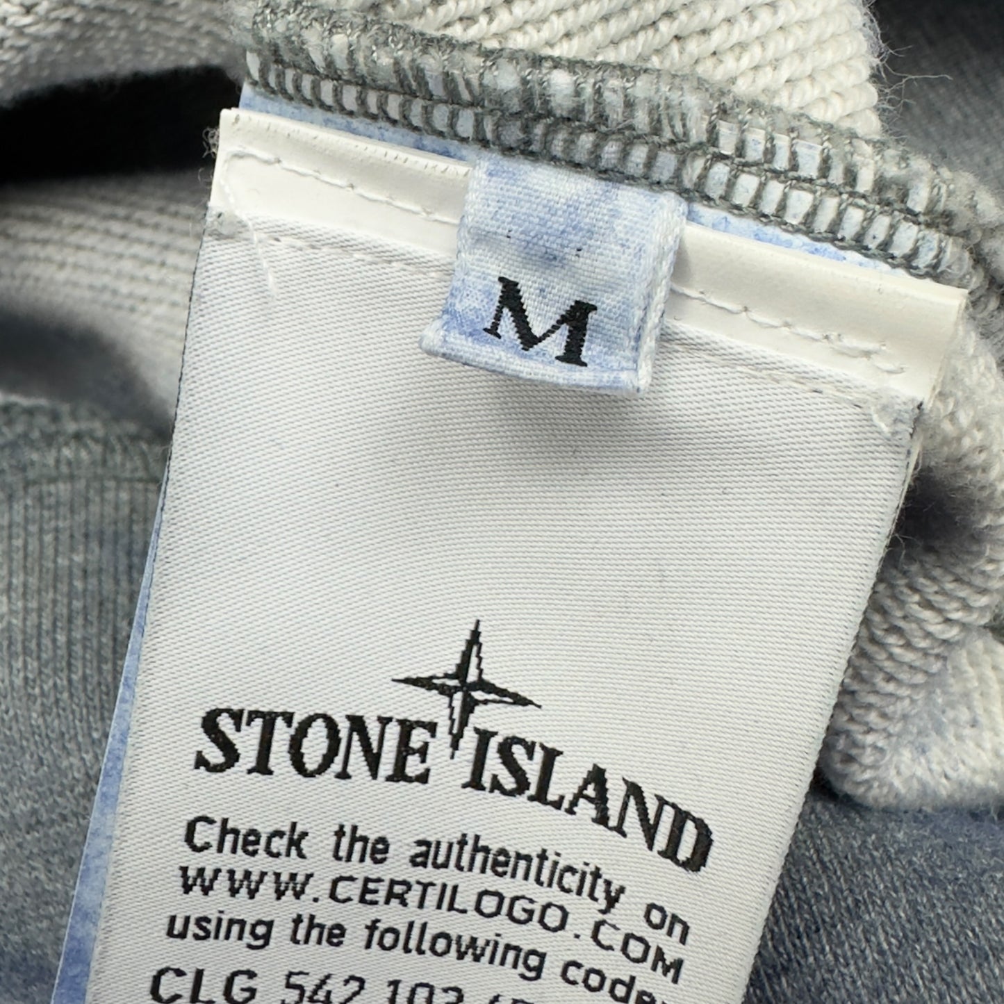 S/S 21 Stone Island Dust Colour Treatment Sweater - Blue