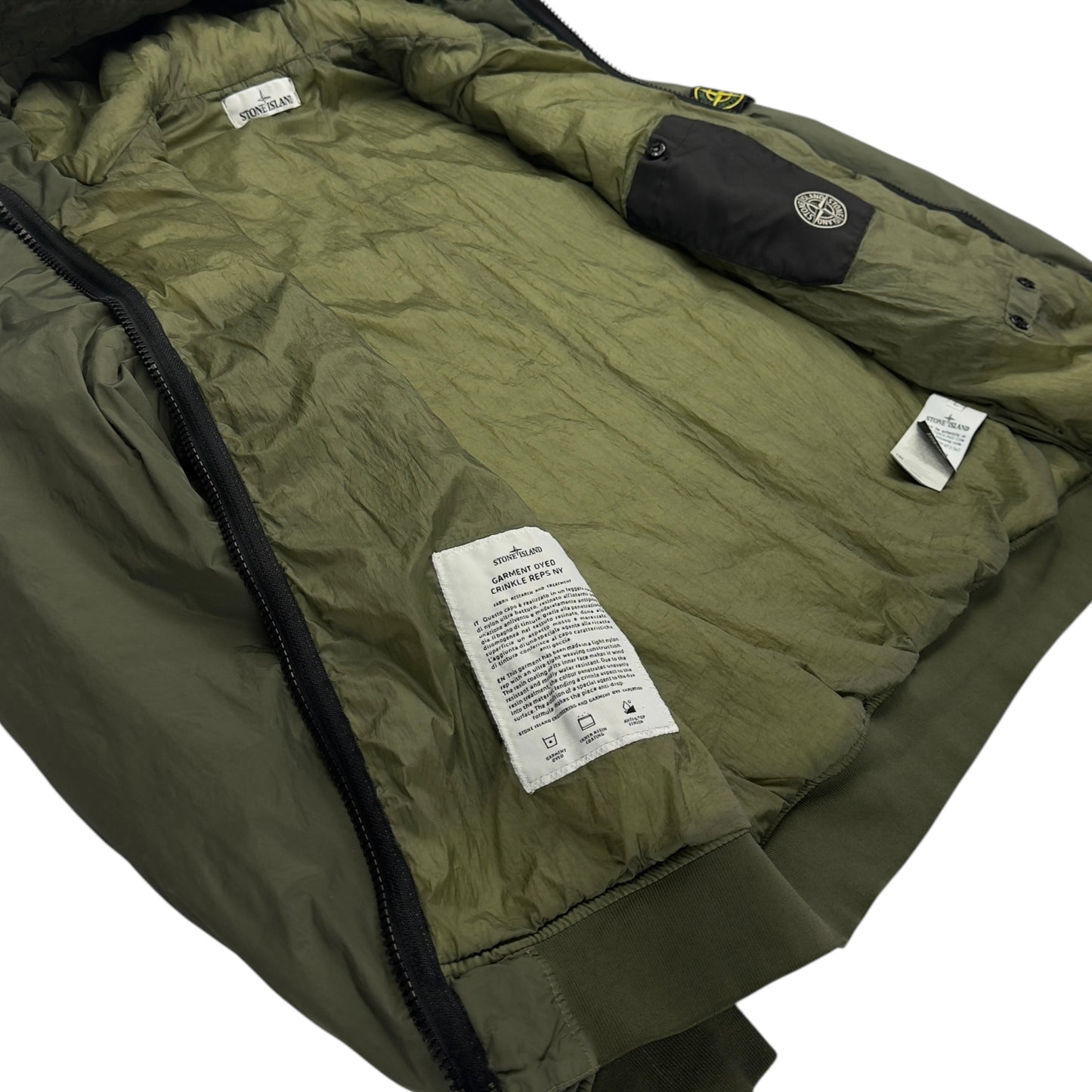 A/W 19 Stone Island Crinkle Reps NY Jacket - Khaki