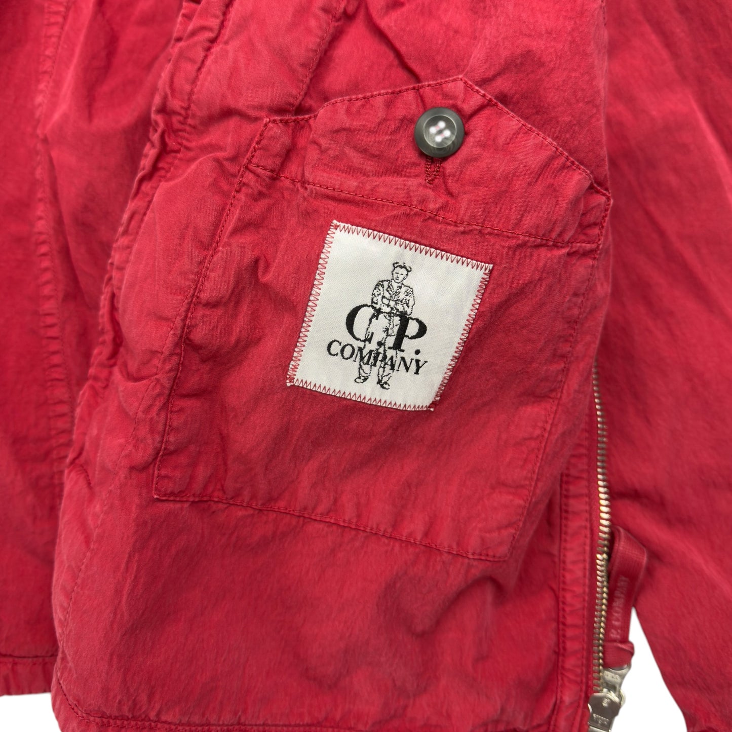 C.P. Company Big Lens Cotton Windbreaker - Red