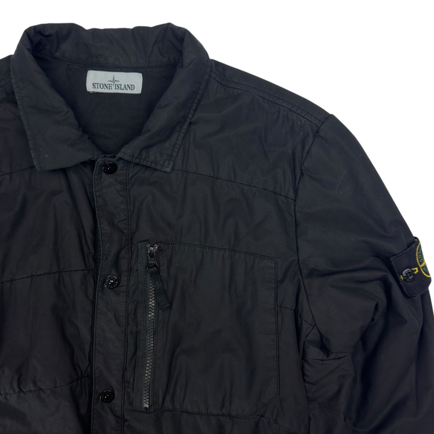 A/W 16 Stone Island Quilted Overshirt - Black