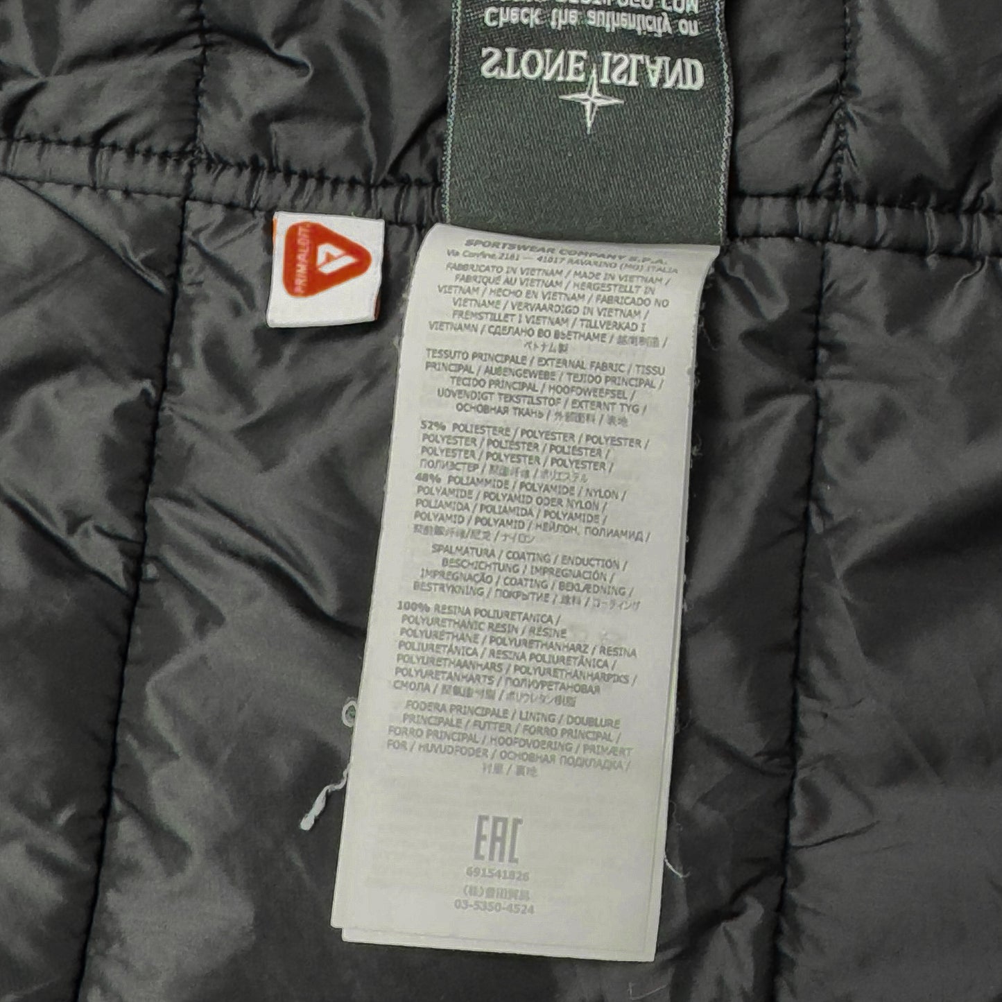 A/W 18 Stone Island Micro Reps with Primaloft Field Jacket - Black