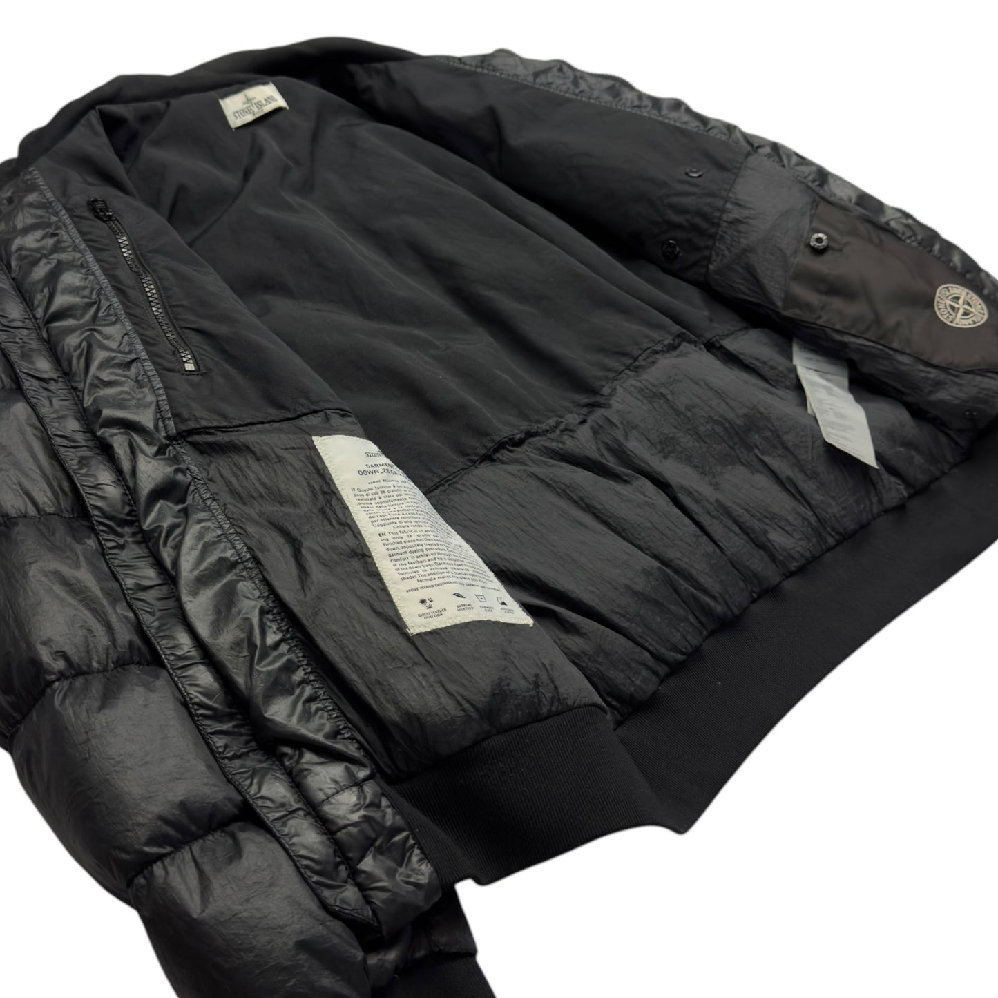 A/W 13 Stone Island Garment Dyed Down_26 GR X SQM_N Hoodless Puffer Jacket