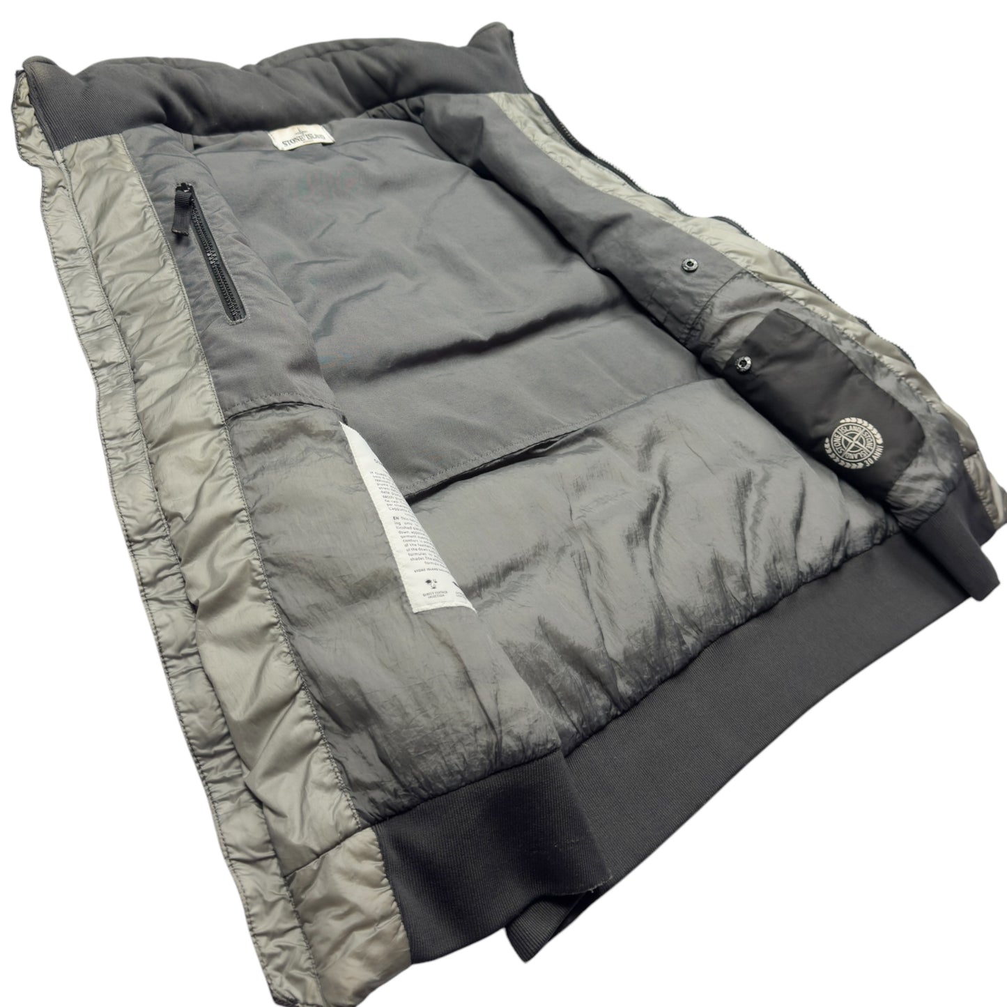 A/W 12 Stone Island Down_26 GR X SQM_N - Ultra Light Down Gilet - Silver