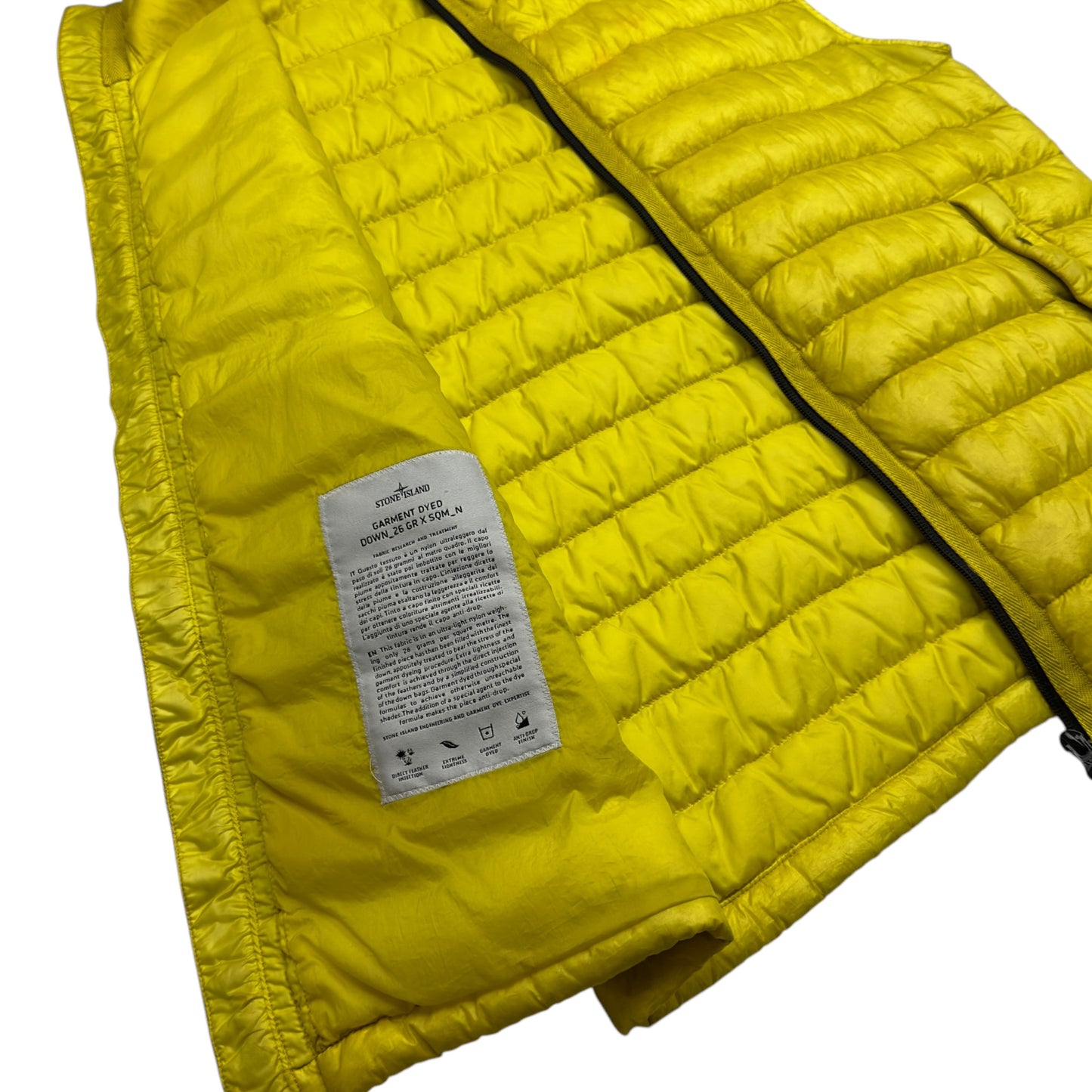 A/W 14 Stone Island Down_26 GR X SQM_N - Ultra Light Down Gilet - Yellow