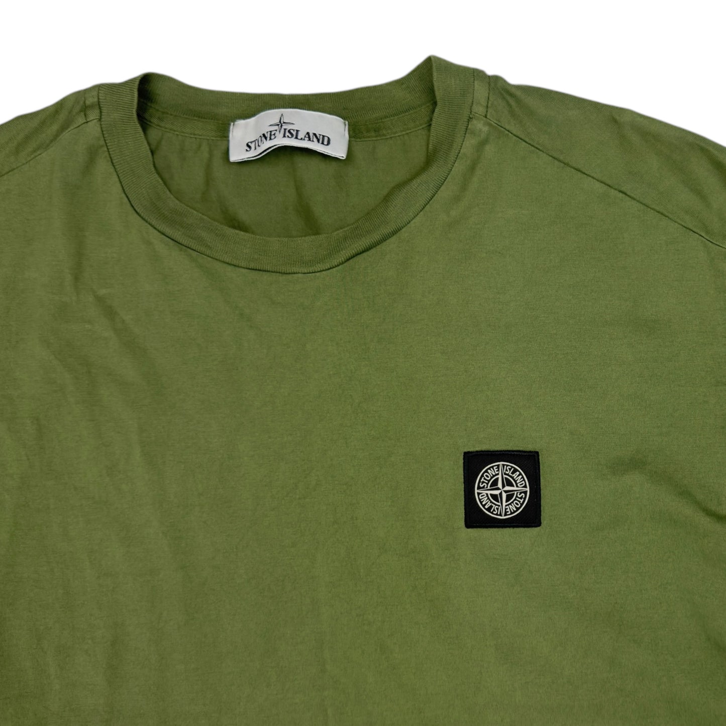 S/S 22 Stone Island Patch T-Shirt - Green