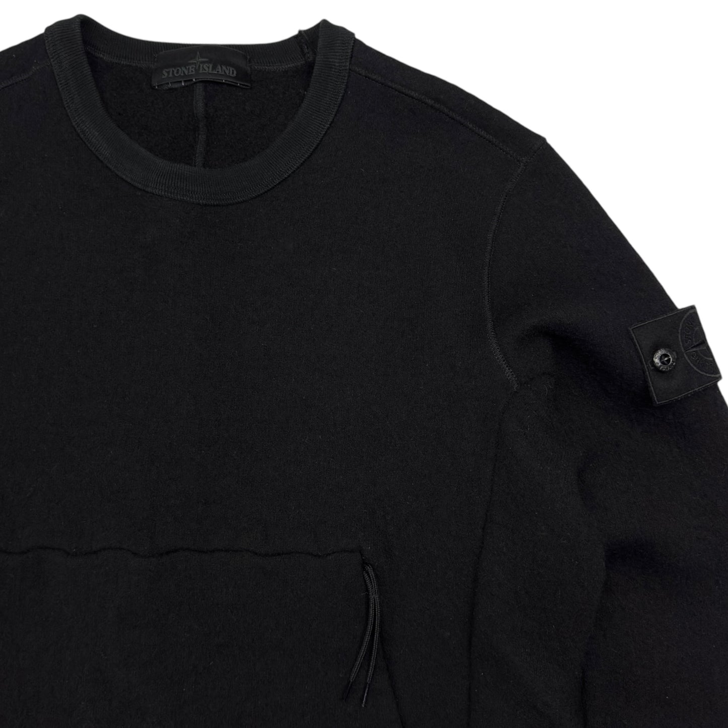 A/W 18 Stone Island Ghost Wool Crewneck Sweater - Black