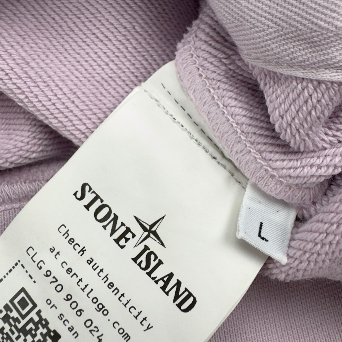 S/S 22 Stone Island Hoodie - Light Pink