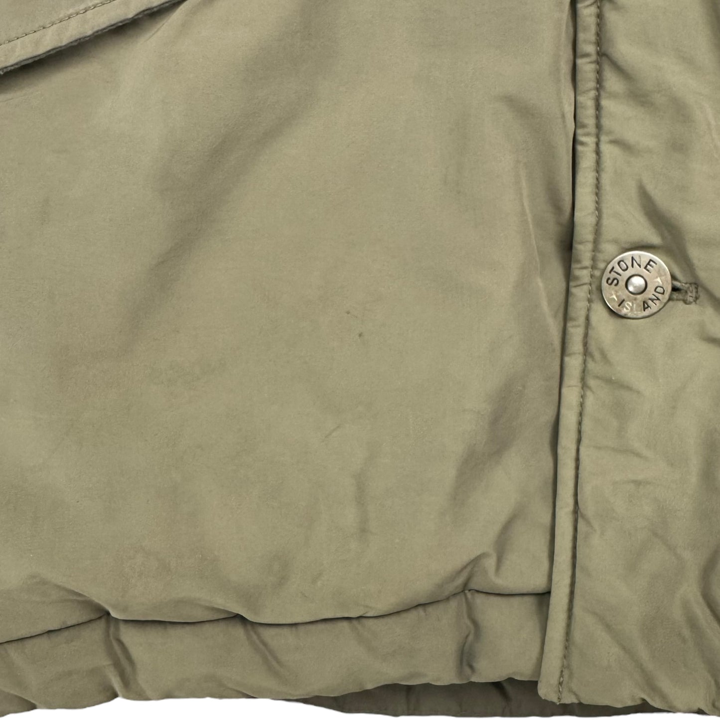 A/W 18 Stone Island Micro Reps Down Fur Hood Puffer Parka Jacket - Khaki