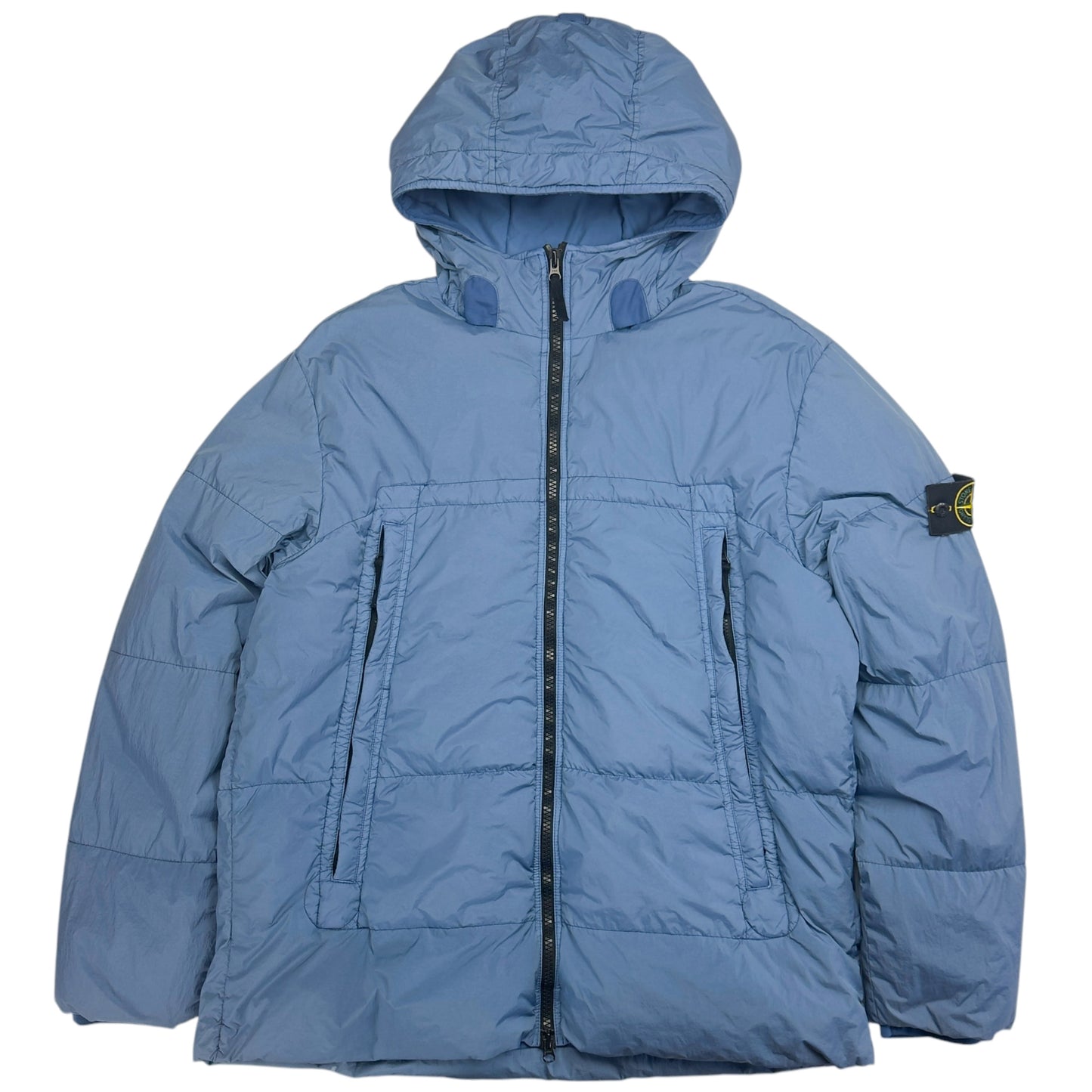 A/W 20 Stone Island Crinkle Reps NY Down Puffer Jacket - Blue