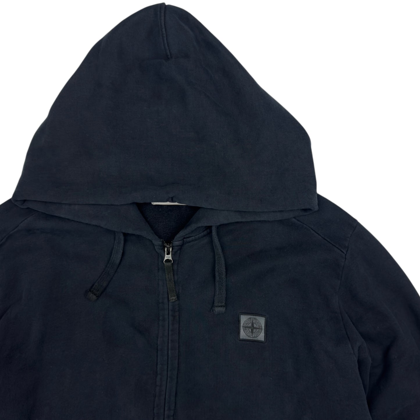 A/W 14 Stone Island Patch Full Zip Hoodie - Navy
