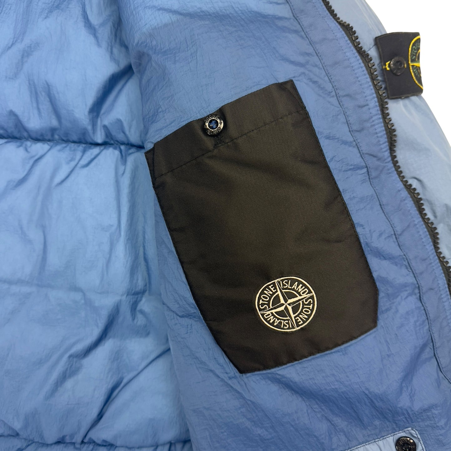 A/W 20 Stone Island Crinkle Reps NY Down Puffer Jacket - Blue