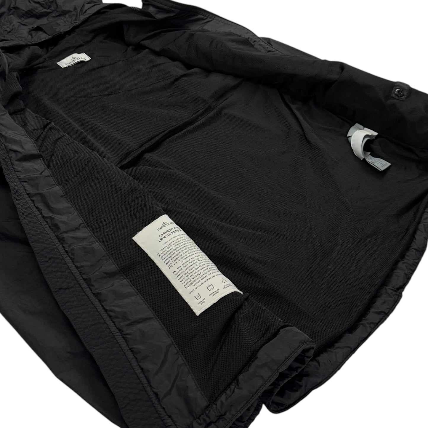 S/S 24 Stone Island Crinkle Reps R-NY Jacket - Black