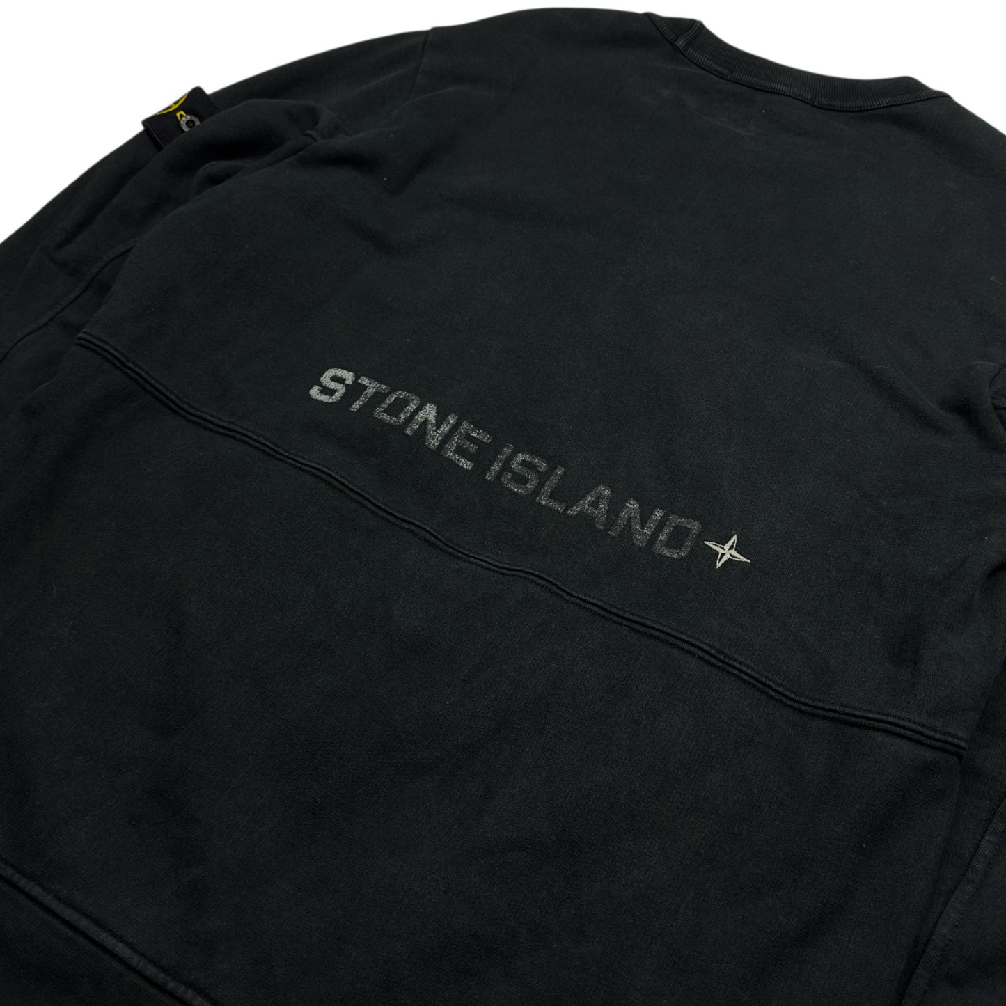 Stone Island Kangaroo Pocket Back Print Crewneck Sweater