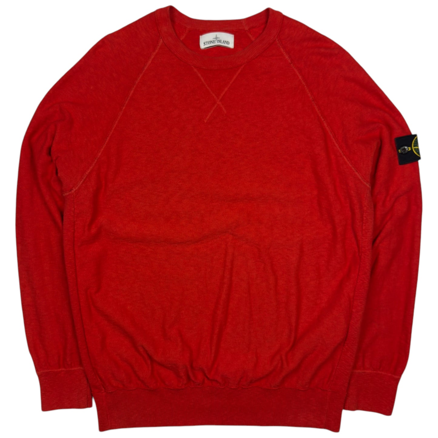 S/S 16 Stone Island Cotton Knit Sweater - Red