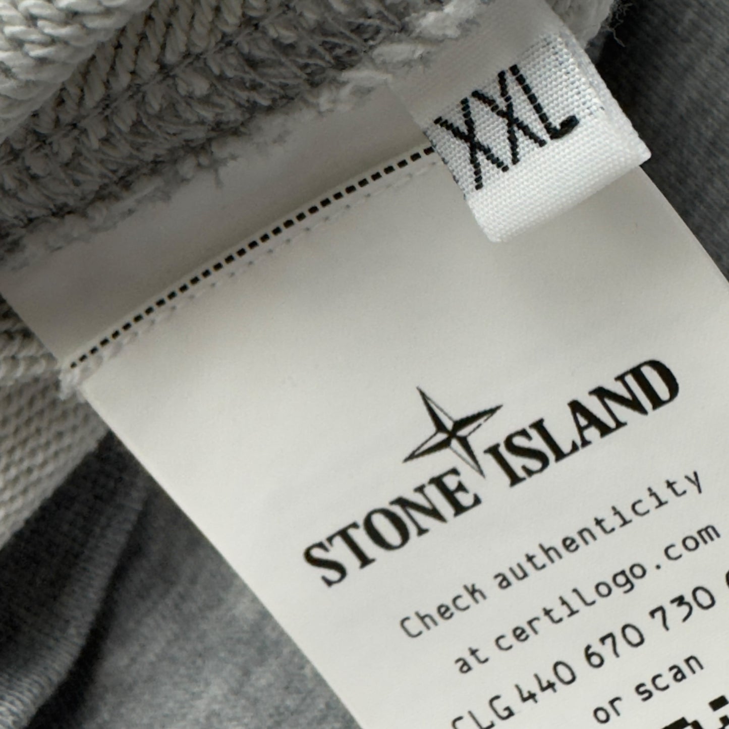 S/S 22 Stone Island Full Zip Hoodie - Grey