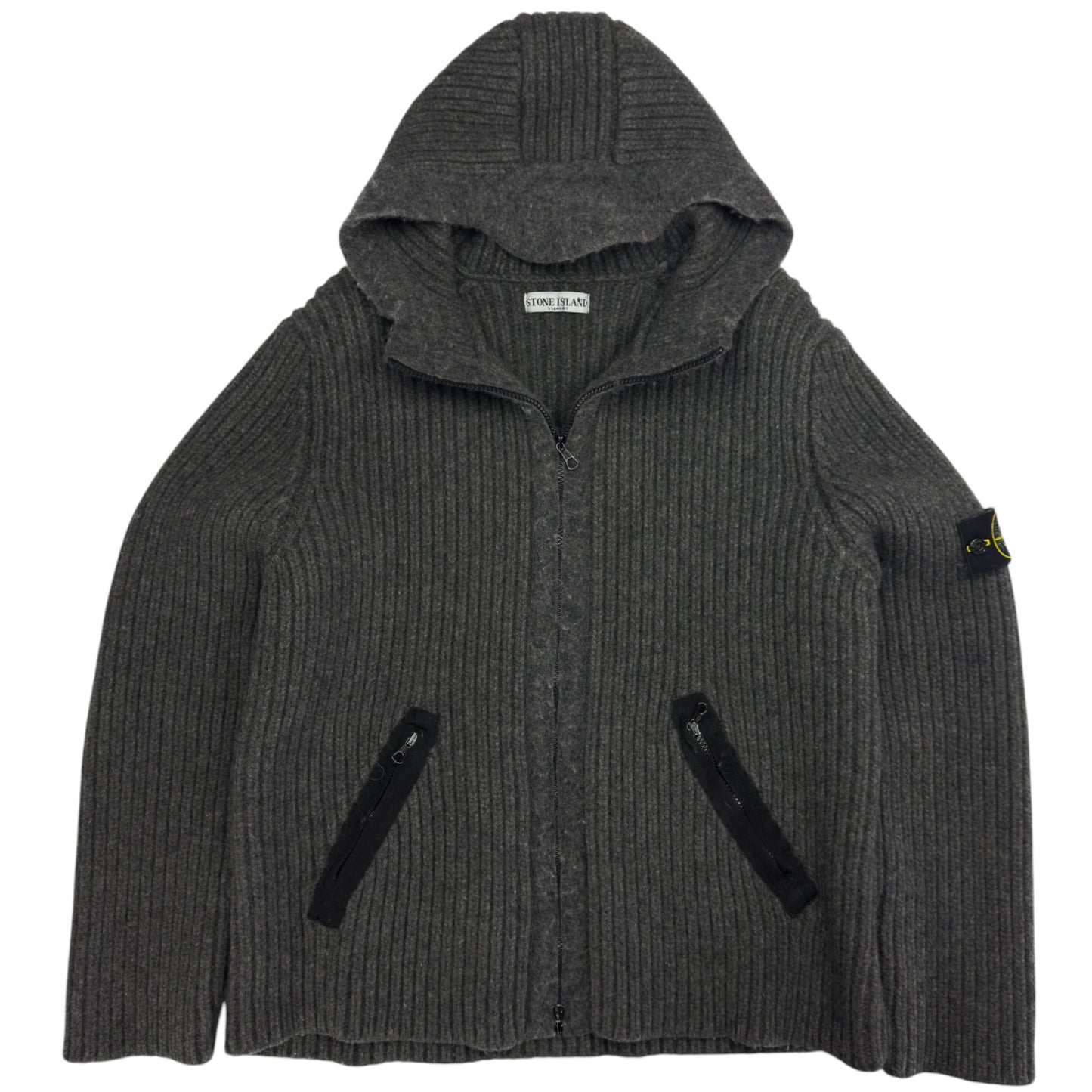 A/W 07 Stone Island Heavy Knit Full Zip Hoodie