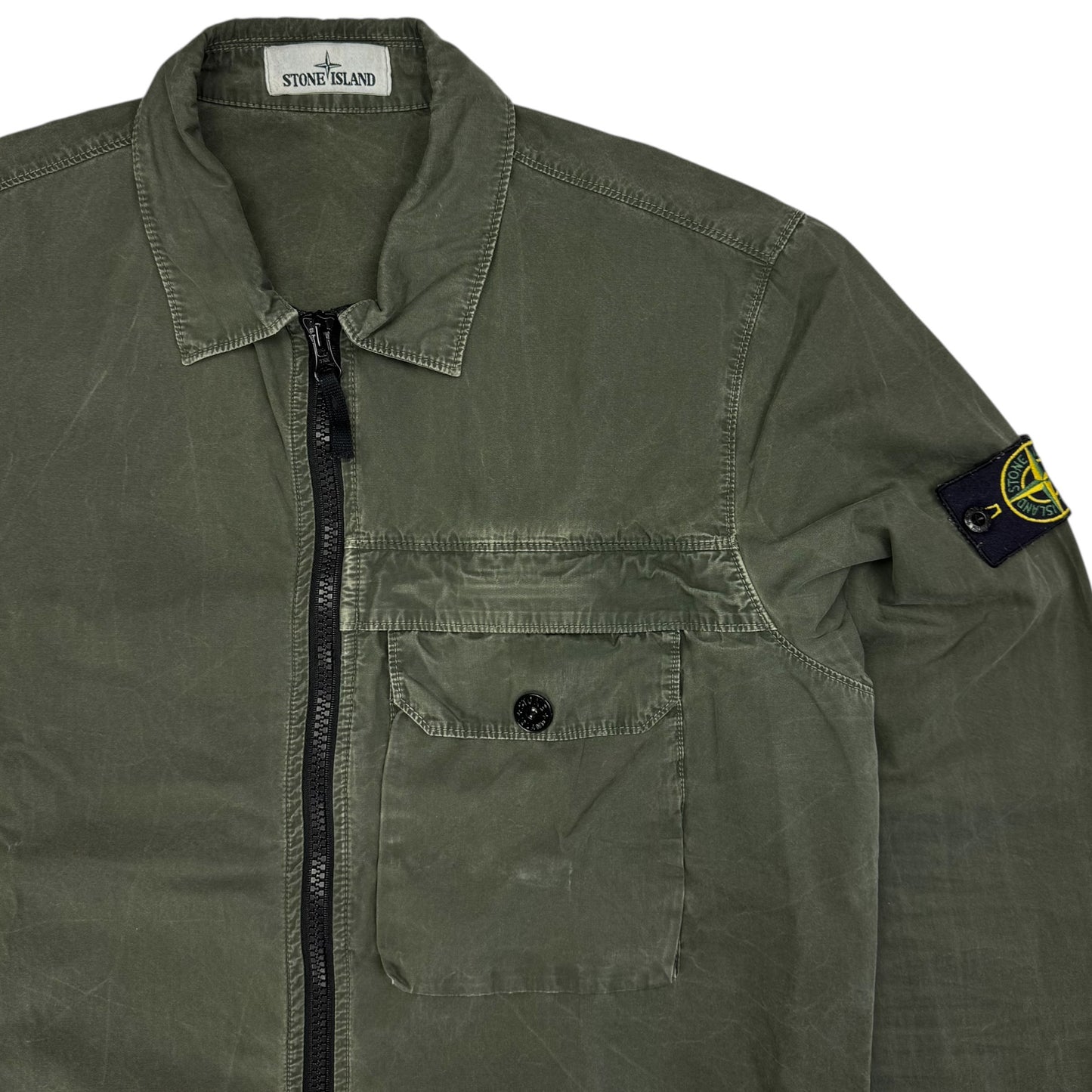 A/W 20 Stone Island T.CO+OLD Pocket Overshirt - Dark Green