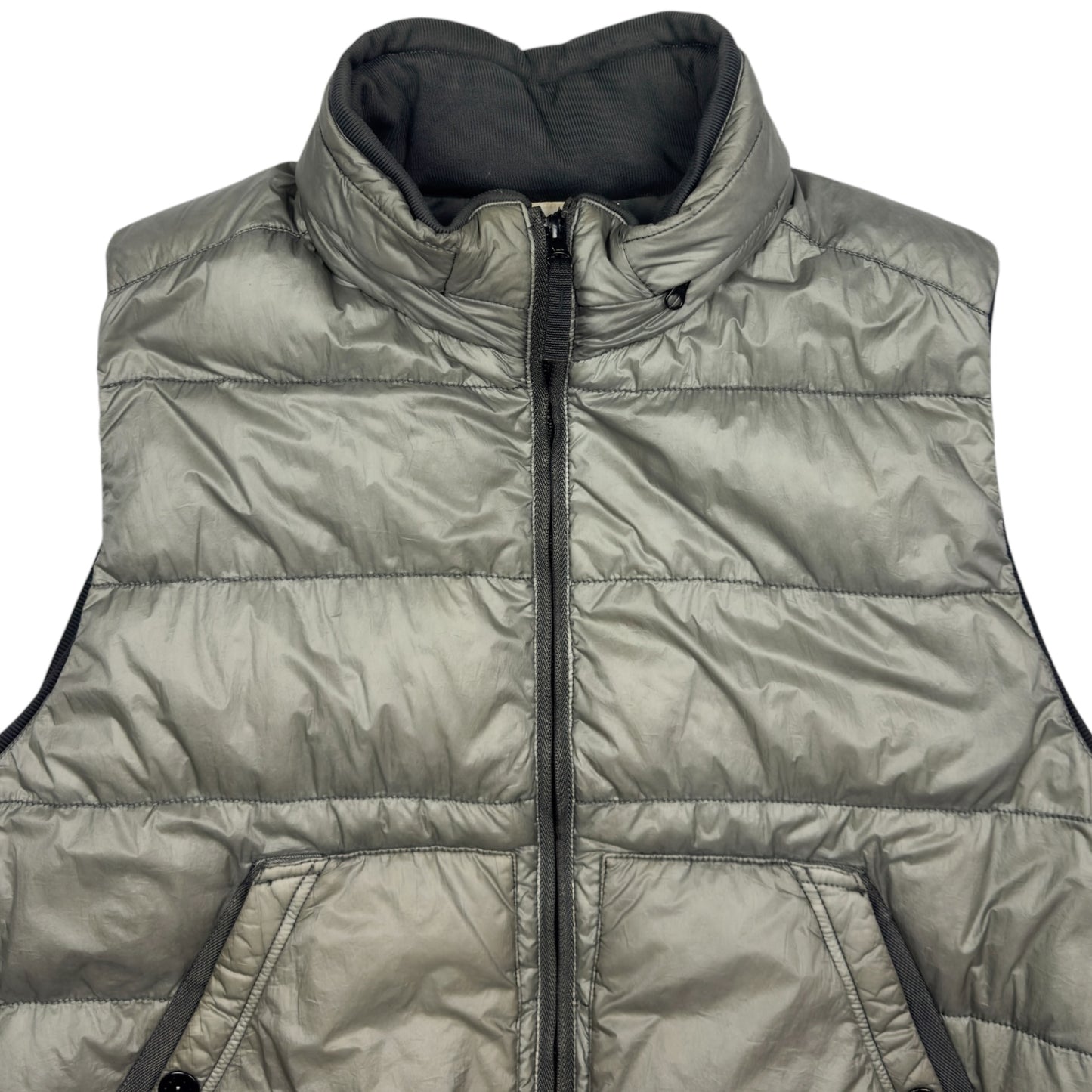 A/W 12 Stone Island Down_26 GR X SQM_N - Ultra Light Down Gilet - Silver