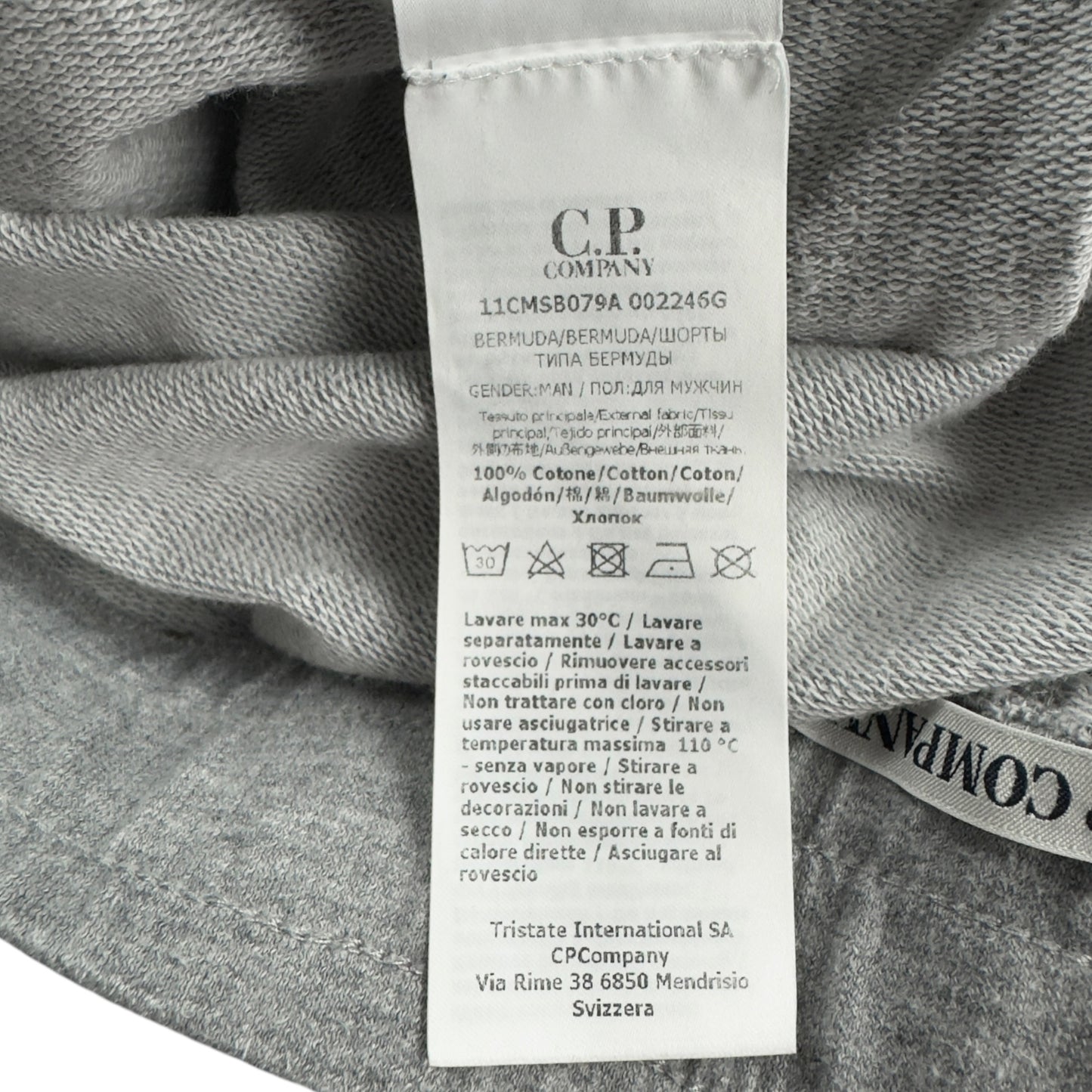 C.P. Company Fleece Shorts - Grey