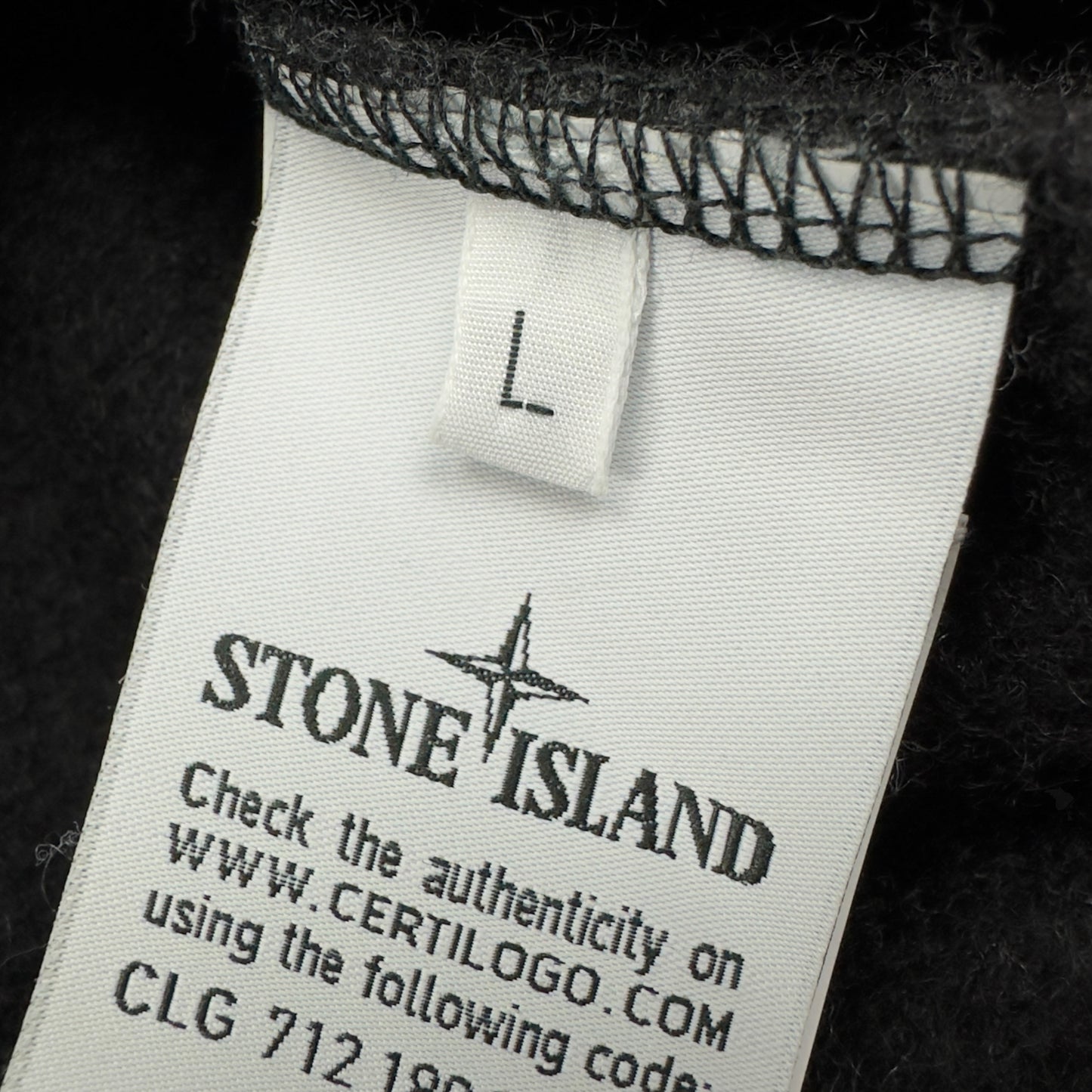 A/W 18 Stone Island Ghost Wool Crewneck Sweater - Black