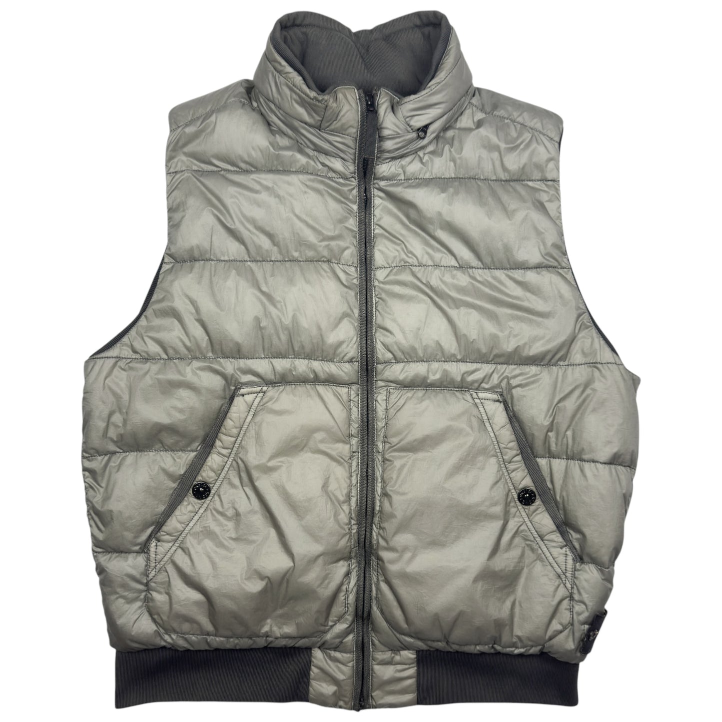 A/W 12 Stone Island Down_26 GR X SQM_N - Ultra Light Down Gilet - Silver