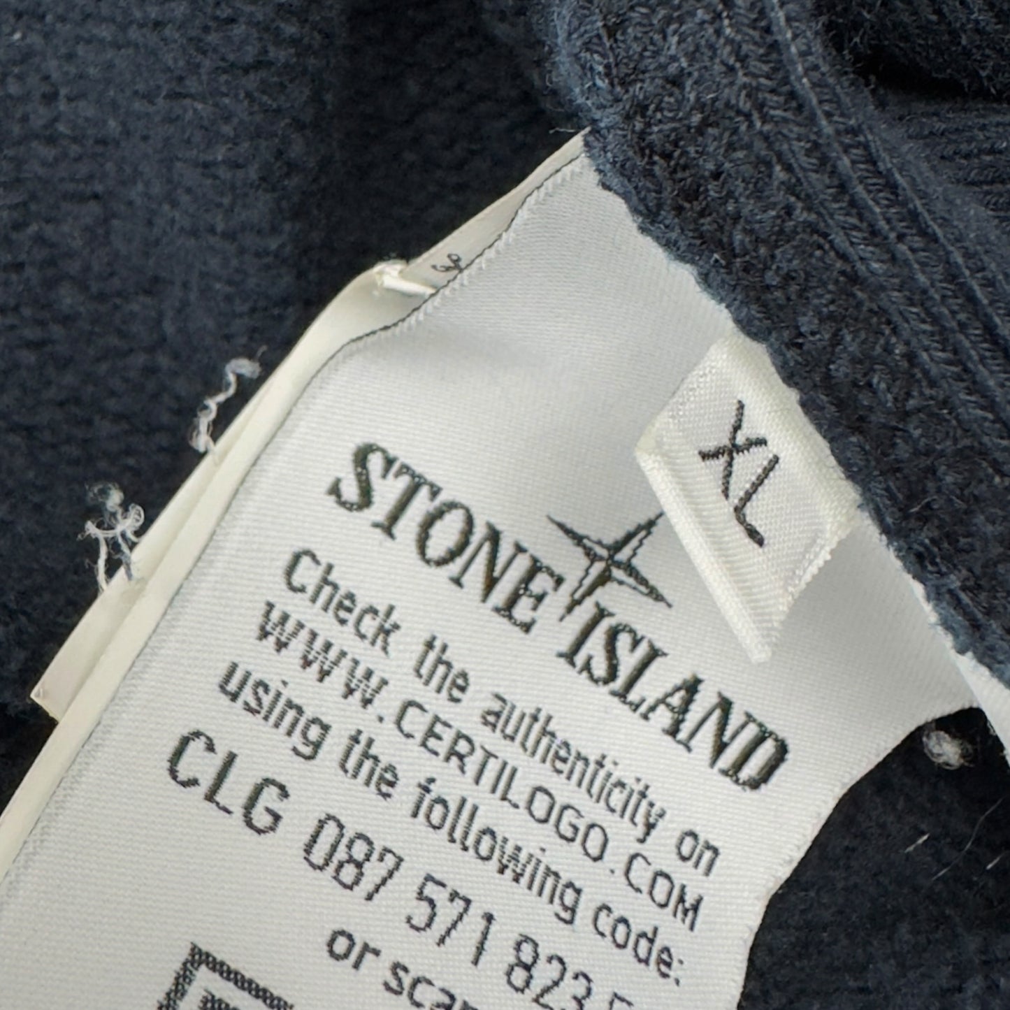 A/W 16 Stone Island Full Zip Hoodie - Navy