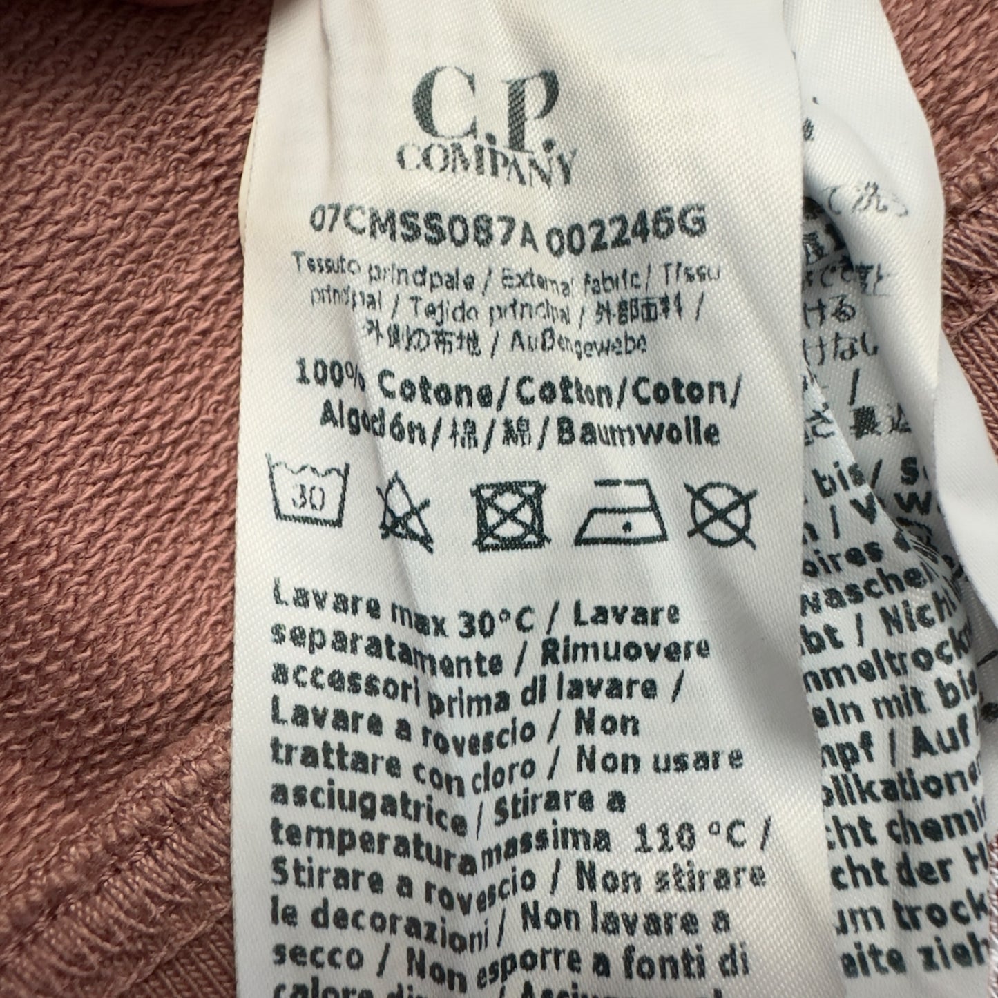 C.P. Company Lightweight Sweater - Dusty Pink