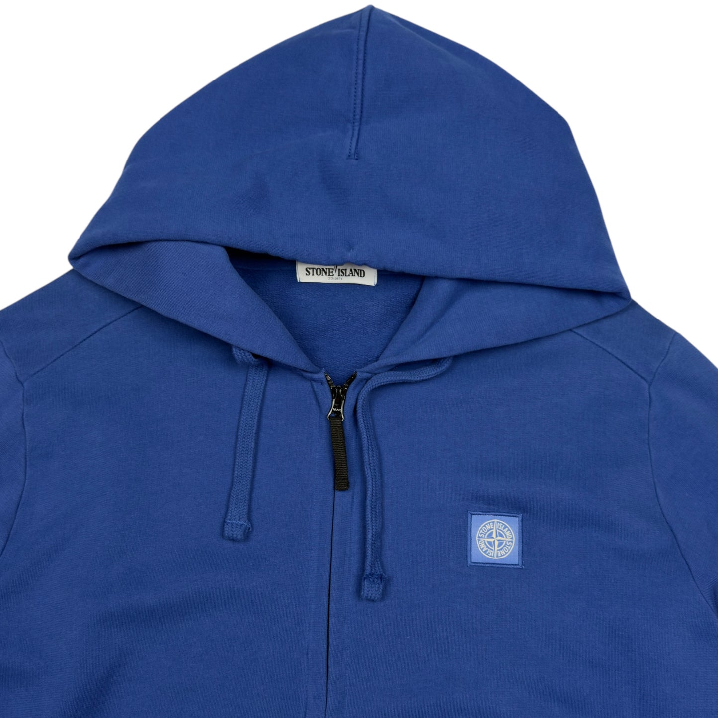 A/W 12 Stone Island Patch Full Zip Hoodie - Blue