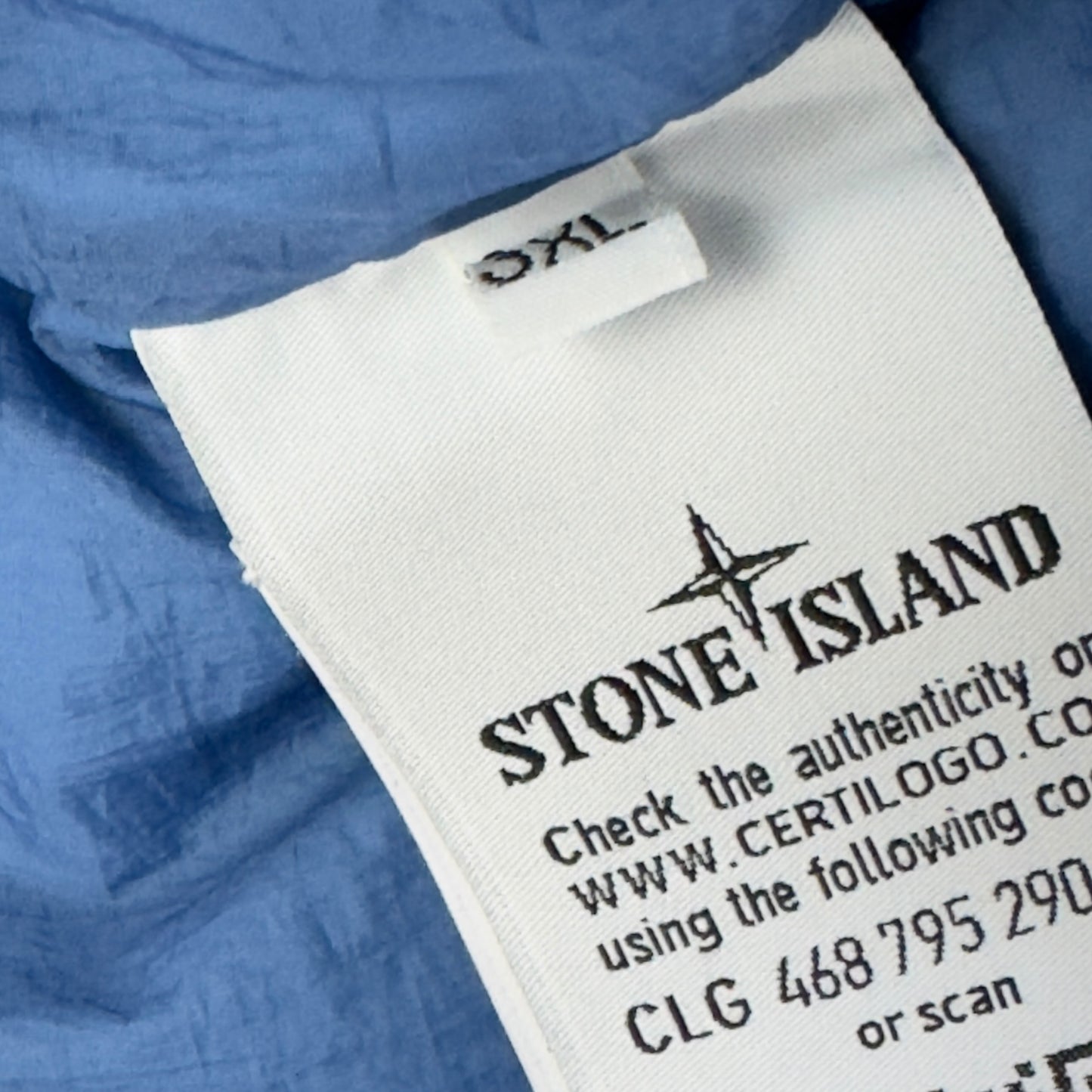 A/W 20 Stone Island Crinkle Reps NY Down Puffer Jacket - Blue