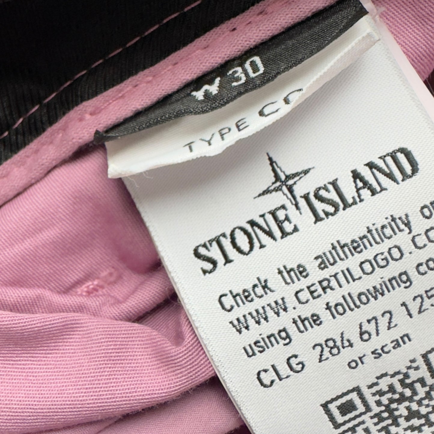 S/S 20 Stone Island Mixed Material Cargo Trousers - Pink