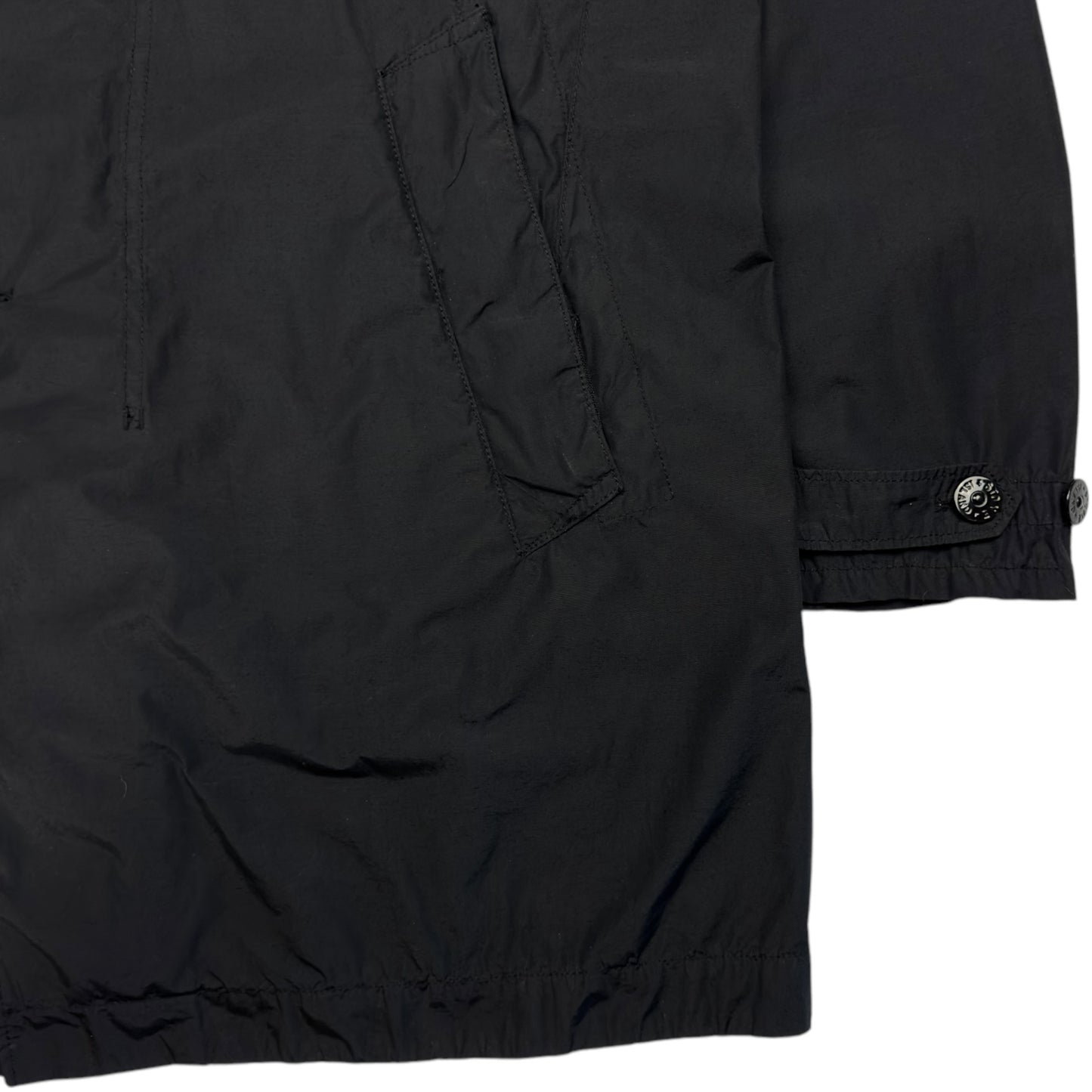 S/S 21 Stone Island Naslan Light Watro Trench Coat - Black