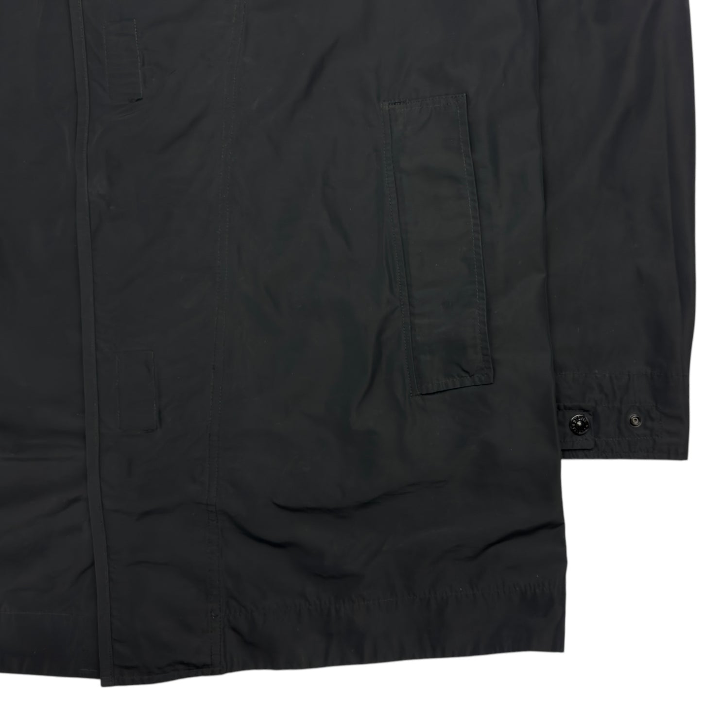 S/S 18 Stone Island Micro Reps Trench Coat - Black