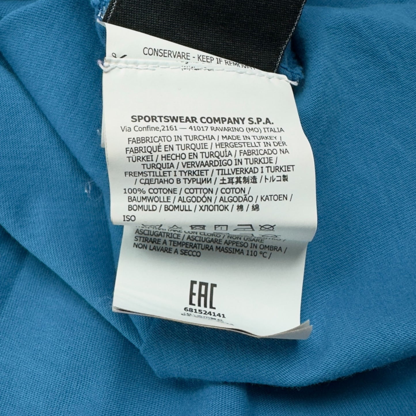 S/S 18 Stone Island Patch T-Shirt - Blue