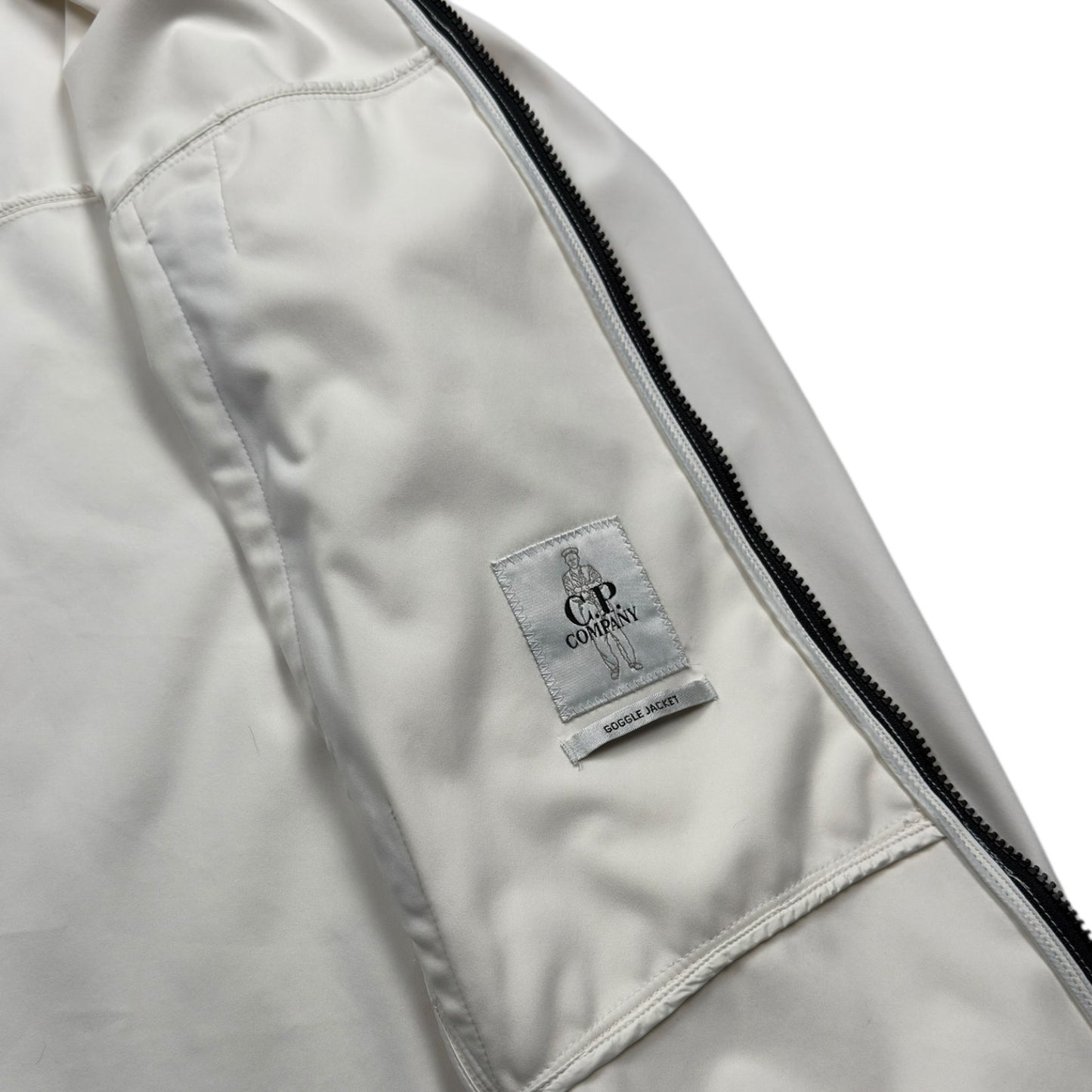 C.P. Company Soft Shell Goggle Jacket - White