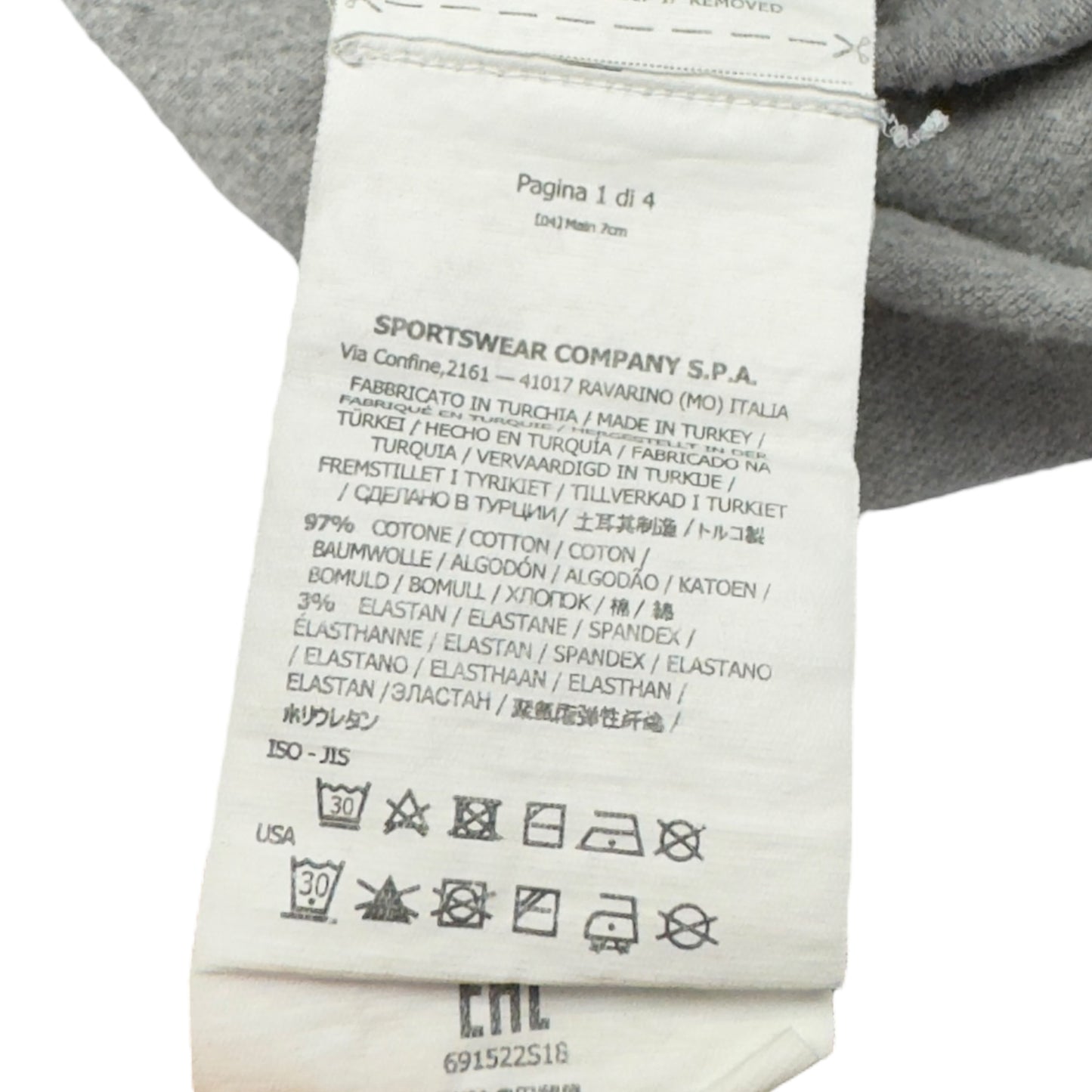 A/W 18 Stone Island Polo Shirt - Grey