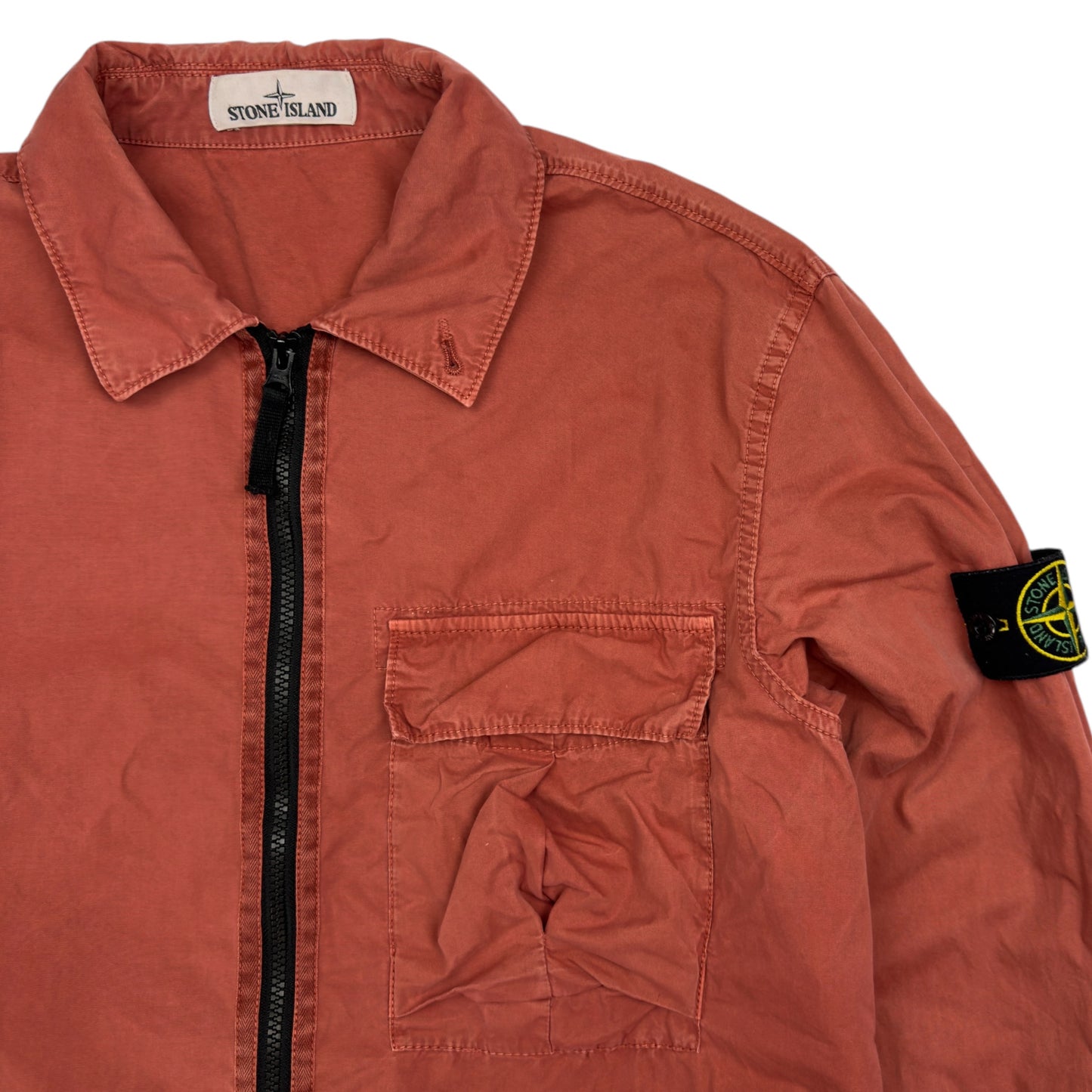 A/W 19 Stone Island Pocket Overshirt - Coral