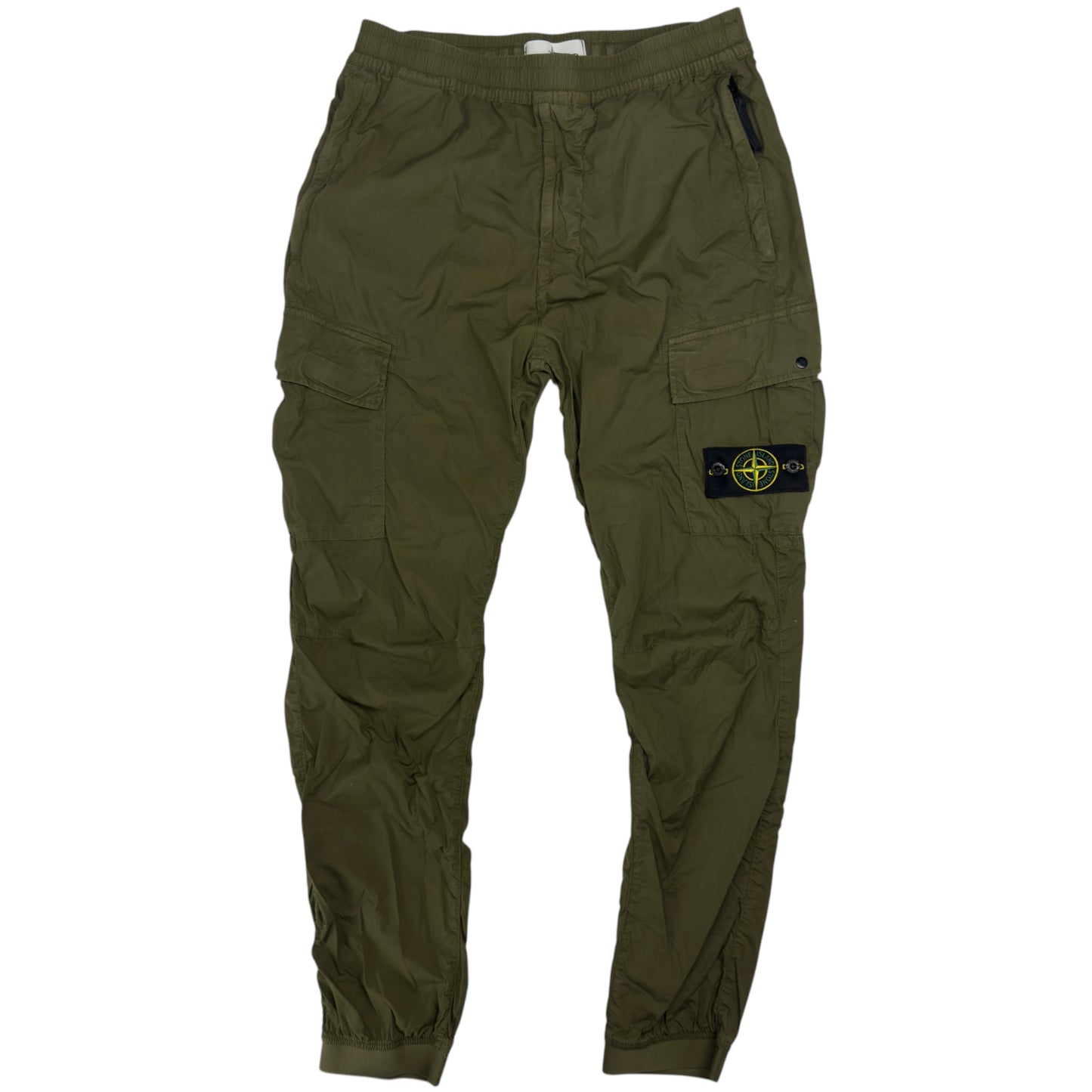 S/S 21 Stone Island Stretch Cotton Cargo Trousers 32 RE-T