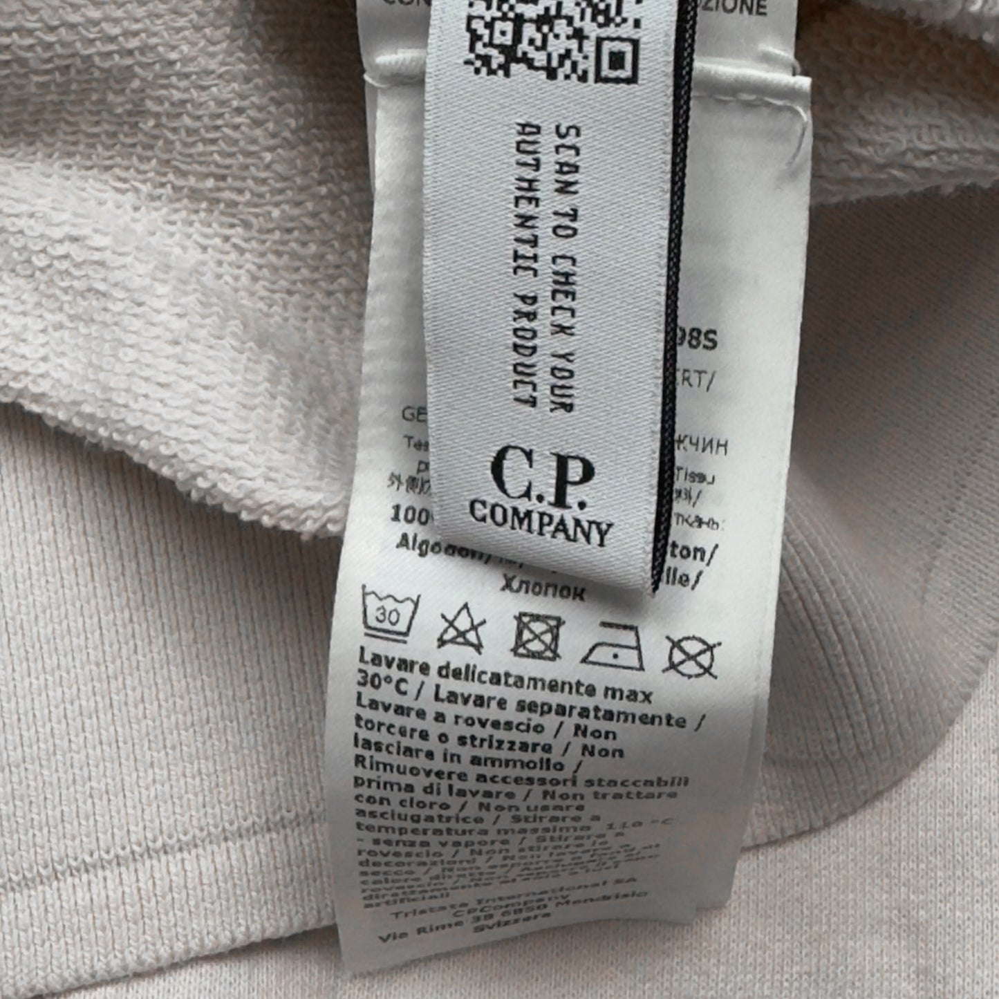 C.P. Company Resist Dyed Crewneck Sweater - Cream