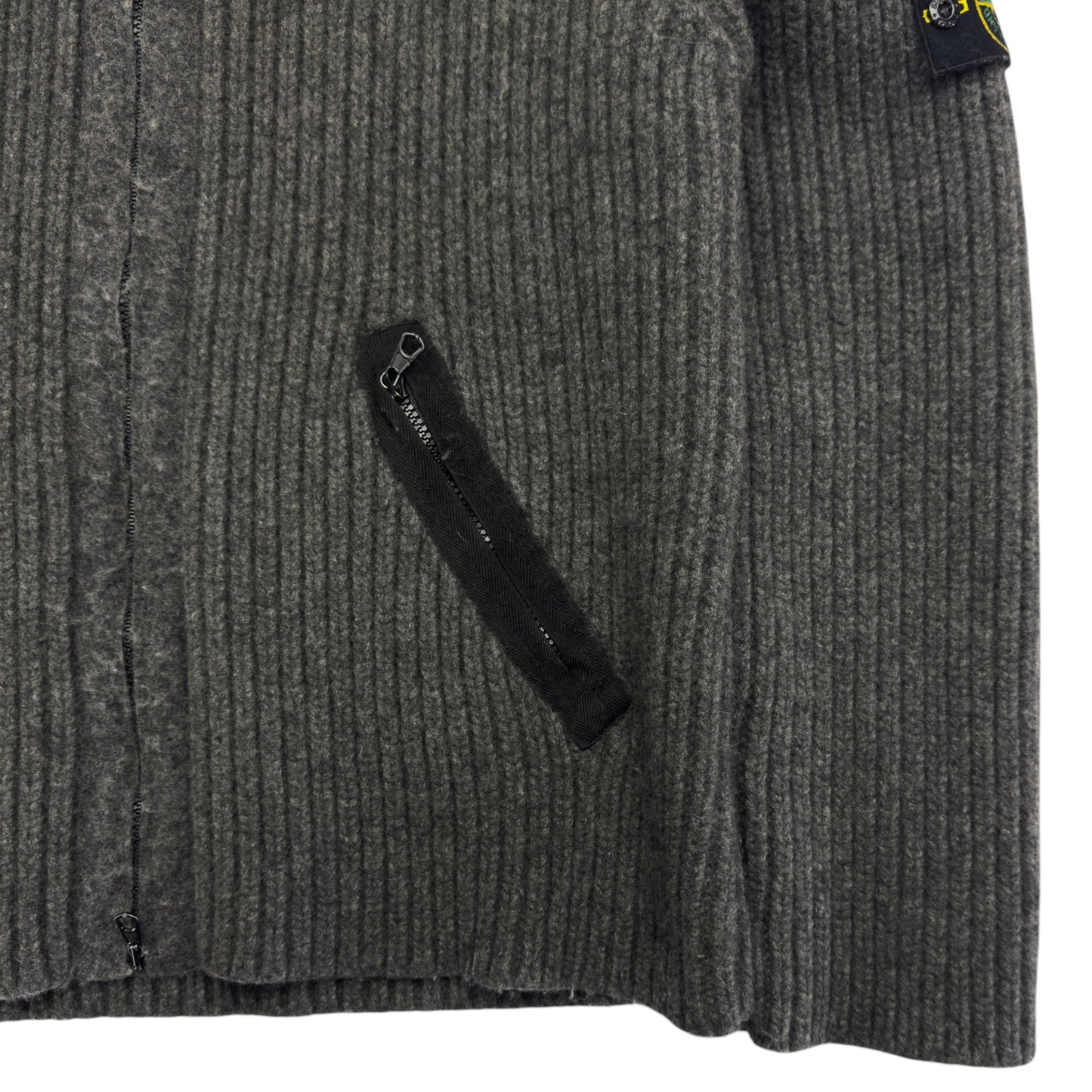 A/W 07 Stone Island Heavy Knit Full Zip Hoodie