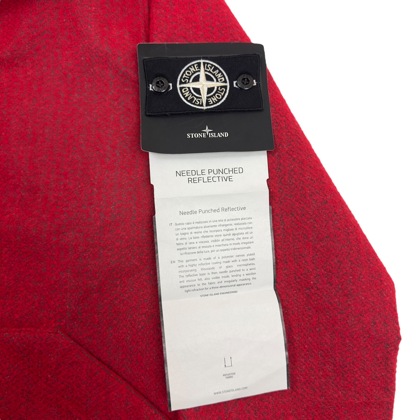 A/W 22 Stone Island Needle Punched Reflective Jacket