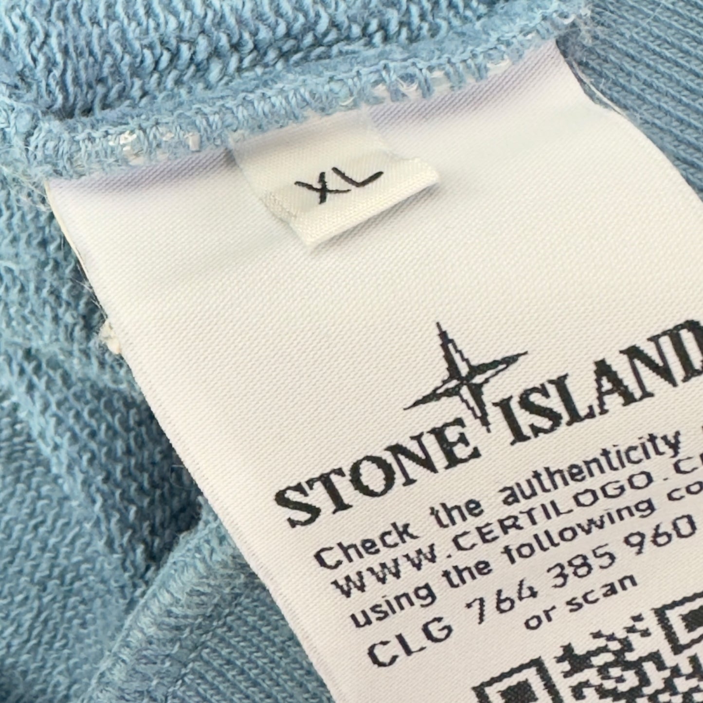 S/S 14 Stone Island Patch Full Zip Sweater - Baby Blue