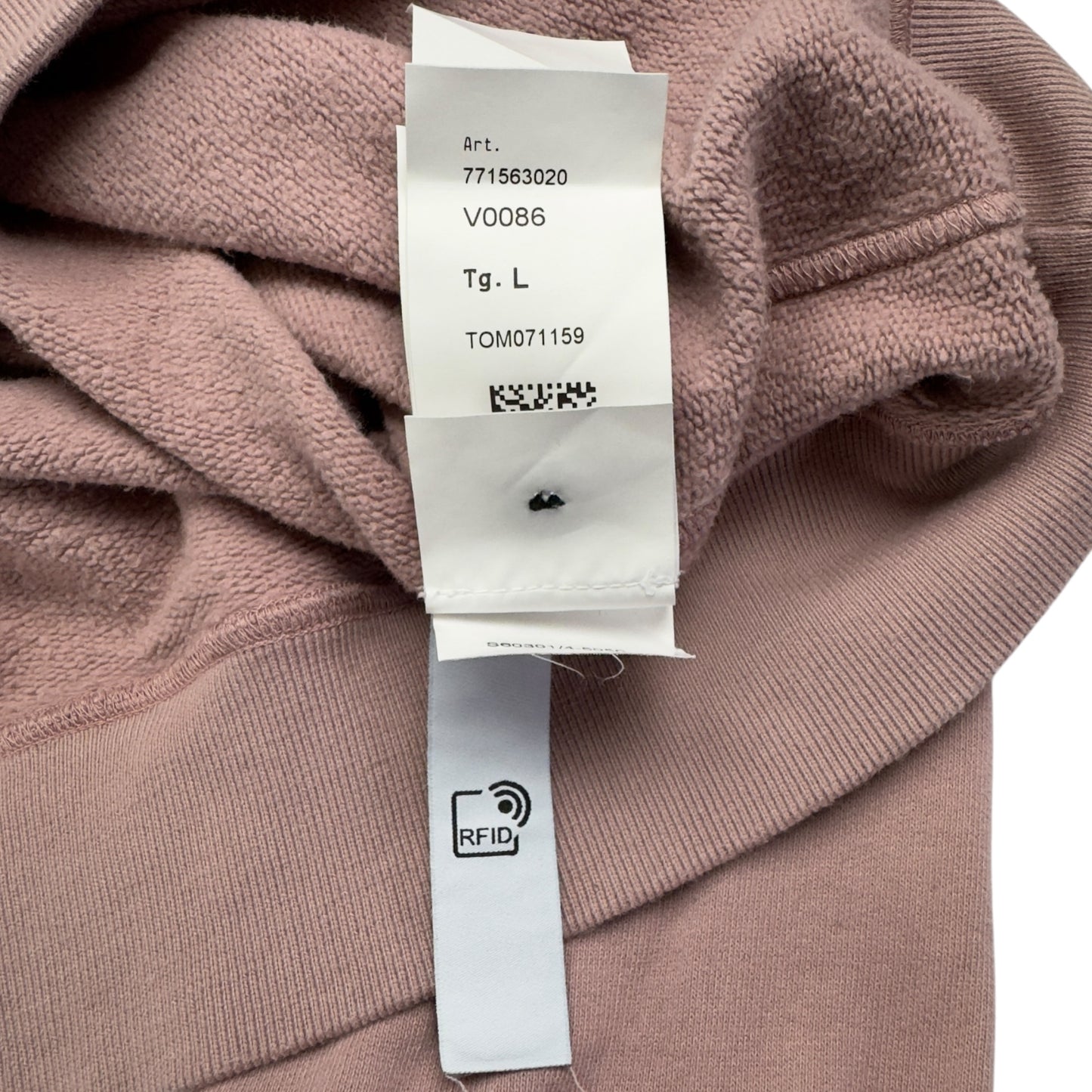 A/W 22 Stone Island Crewneck Sweater - Light Dusty Pink