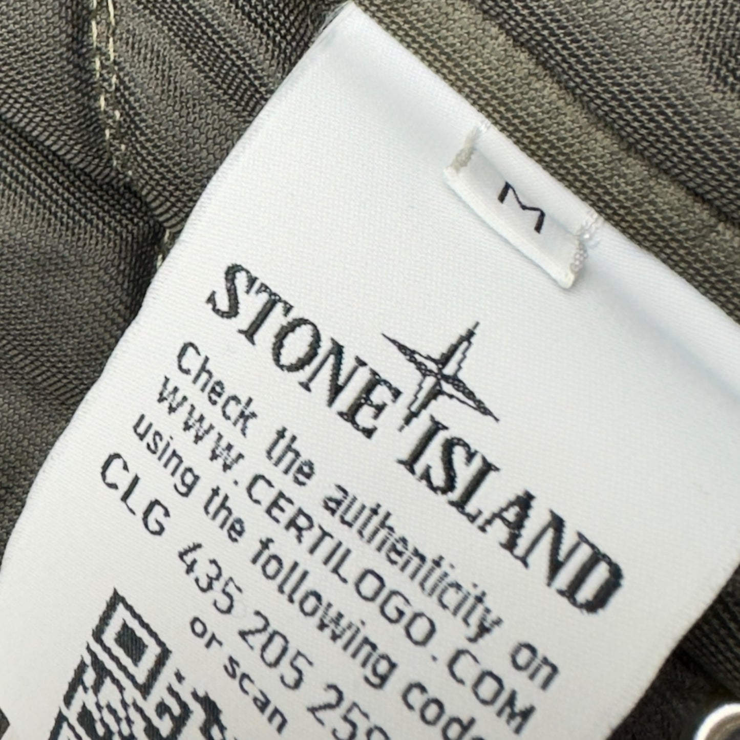 A/W 15 Stone Island Mussola Gommata Shearling Collar Flight Jacket - Khaki