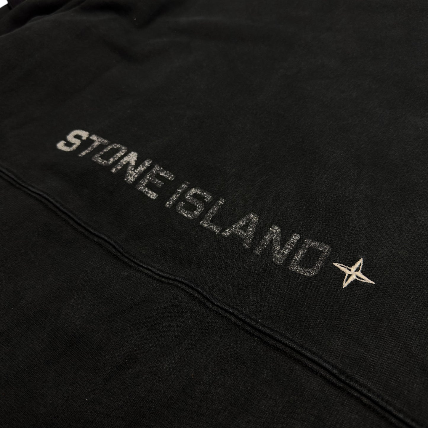Stone Island Kangaroo Pocket Back Print Crewneck Sweater
