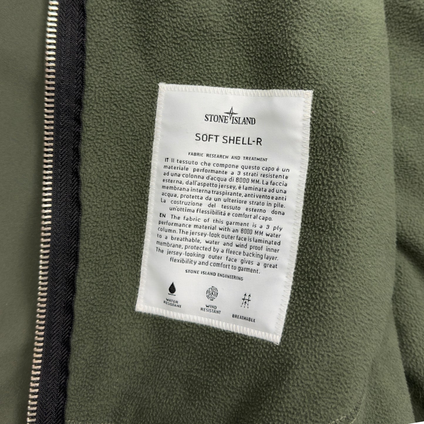 A/W 20 Stone Island Soft Shell R Jacket - Dark Green