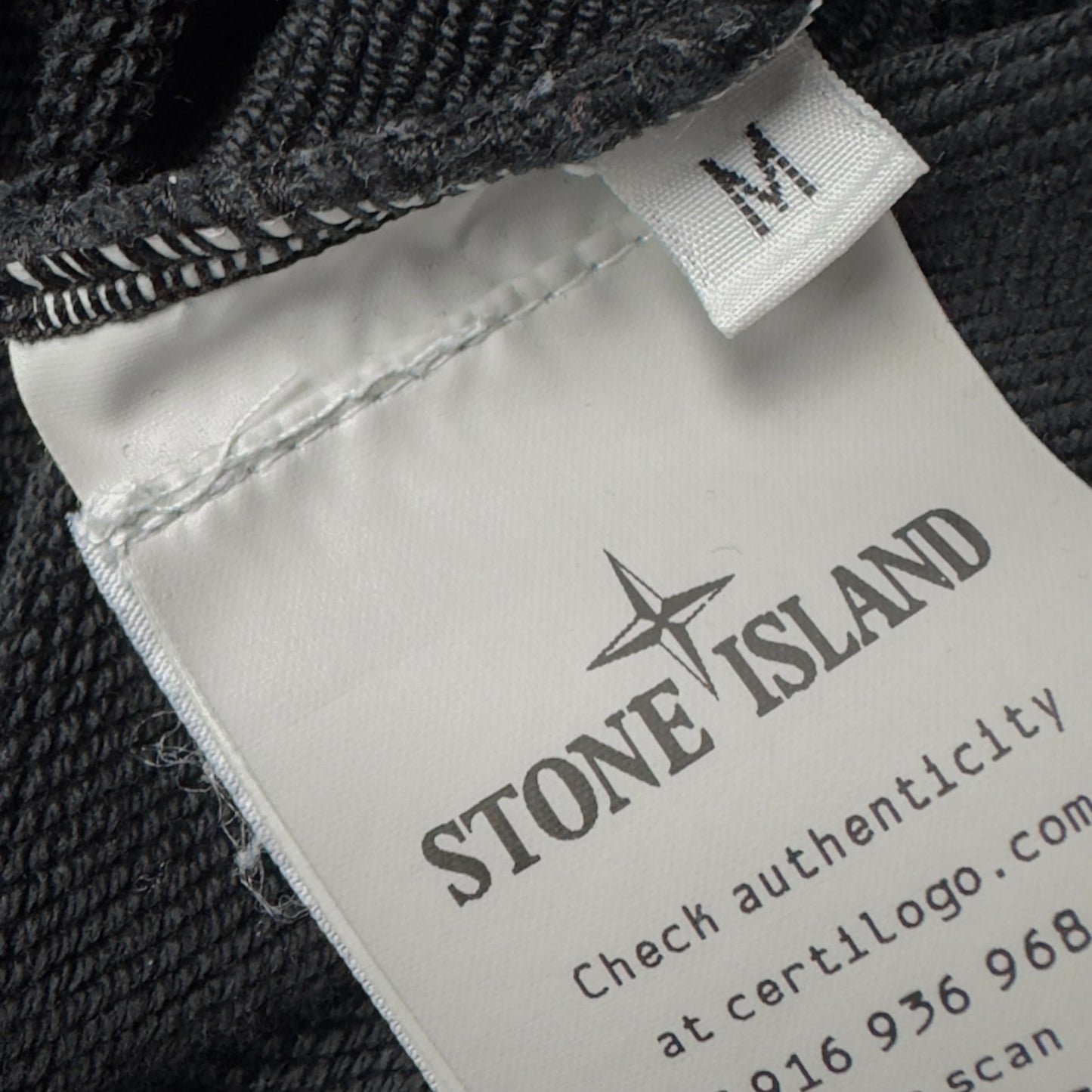 S/S 23 Stone Island Embroidered Sweater - Black