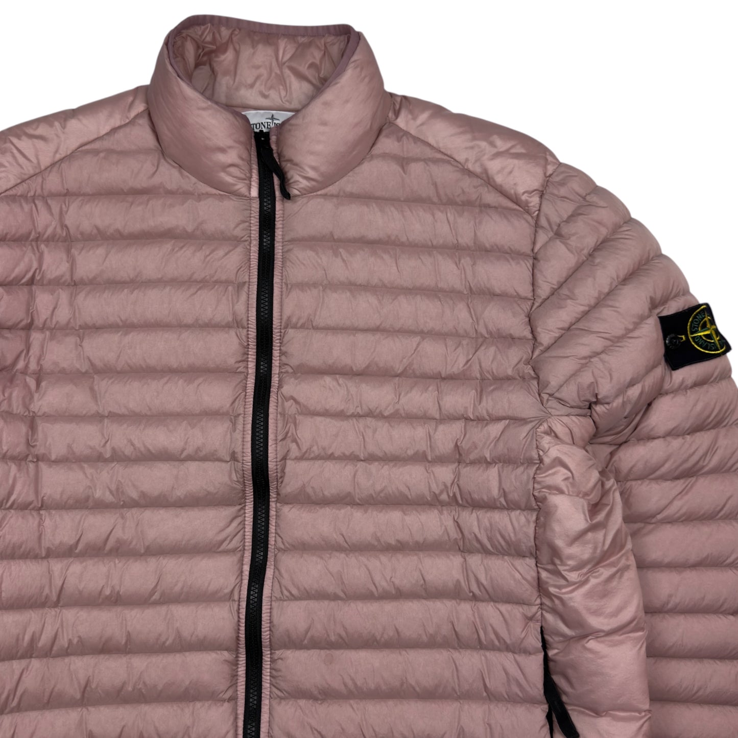 A/W 22 Stone Island Loom Woven Chambers R-Nylon Down TC Puffer Jacket - Pink