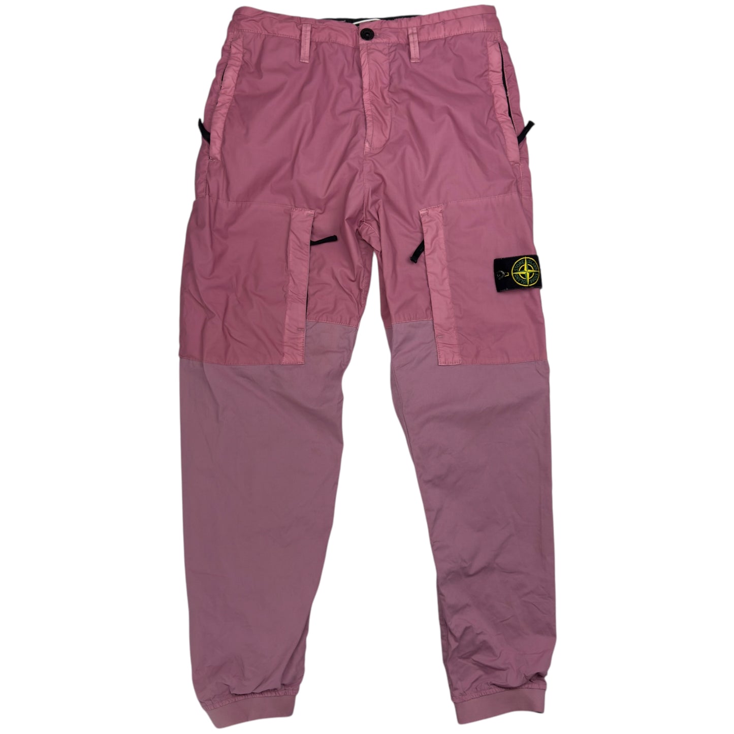 S/S 20 Stone Island Mixed Material Cargo Trousers - Pink