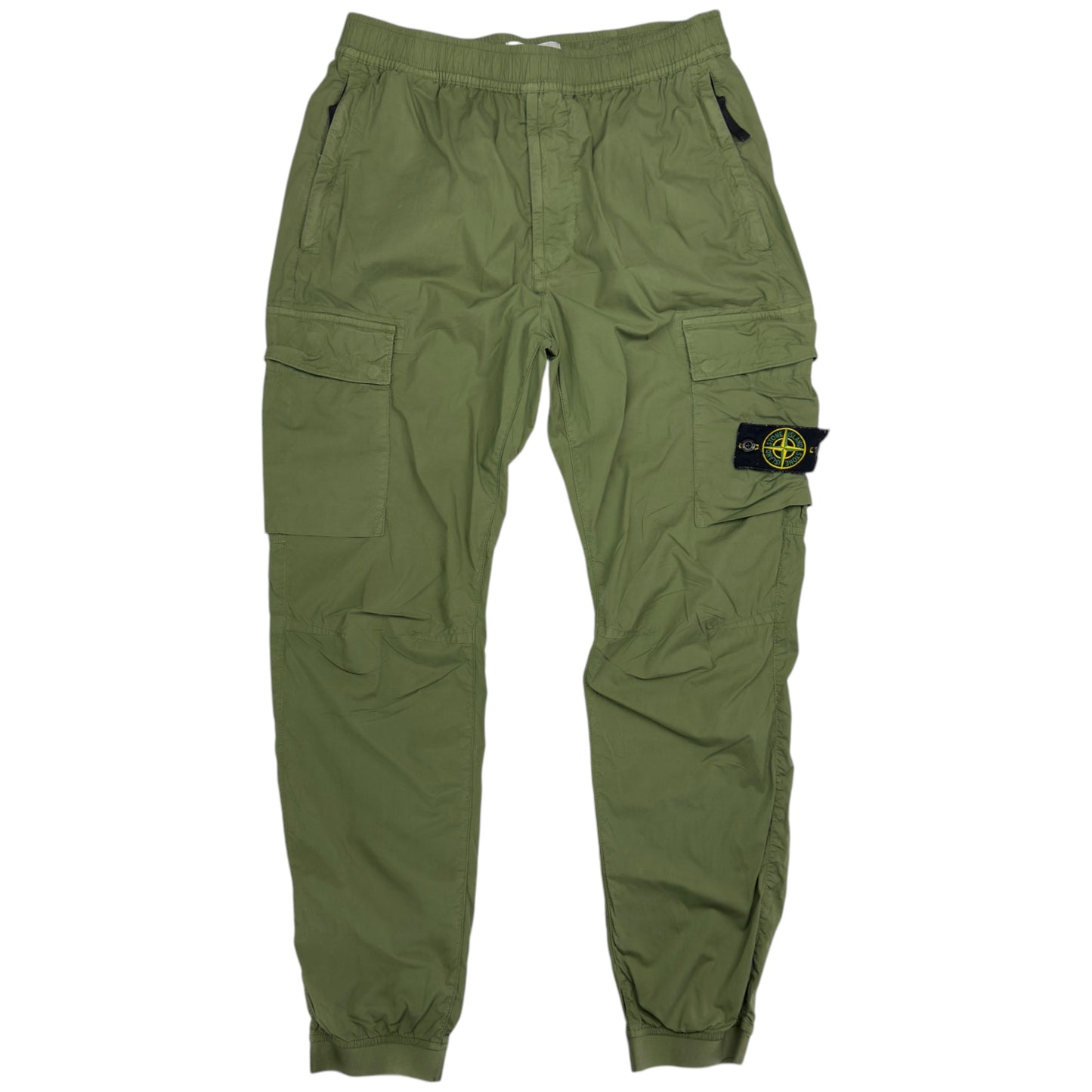 S/S 22 Stone Island Stretch Cotton Cargo Trousers 32 RE-T