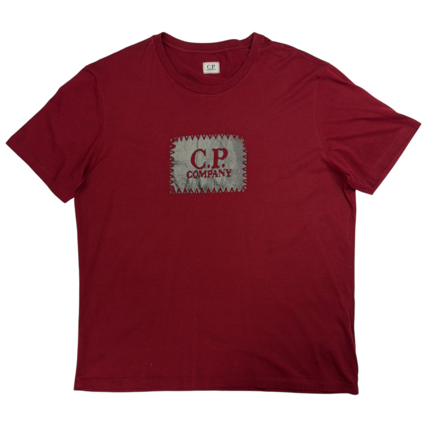 C.P. Company Big Stitch Logo T-Shirt - Dark Red